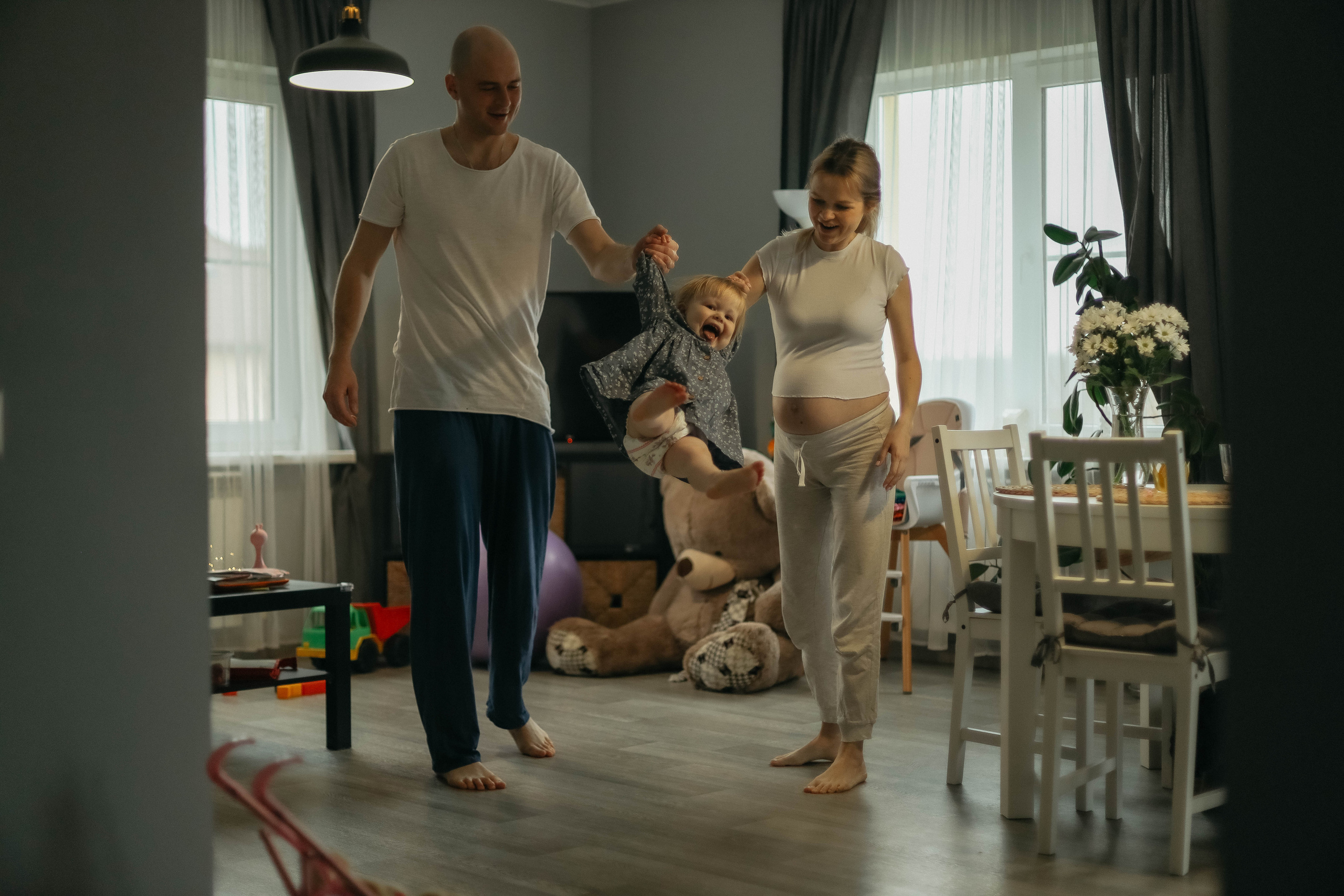 Даша, Никита и Ариша с Булочкой. Семейный фотограф Анапа