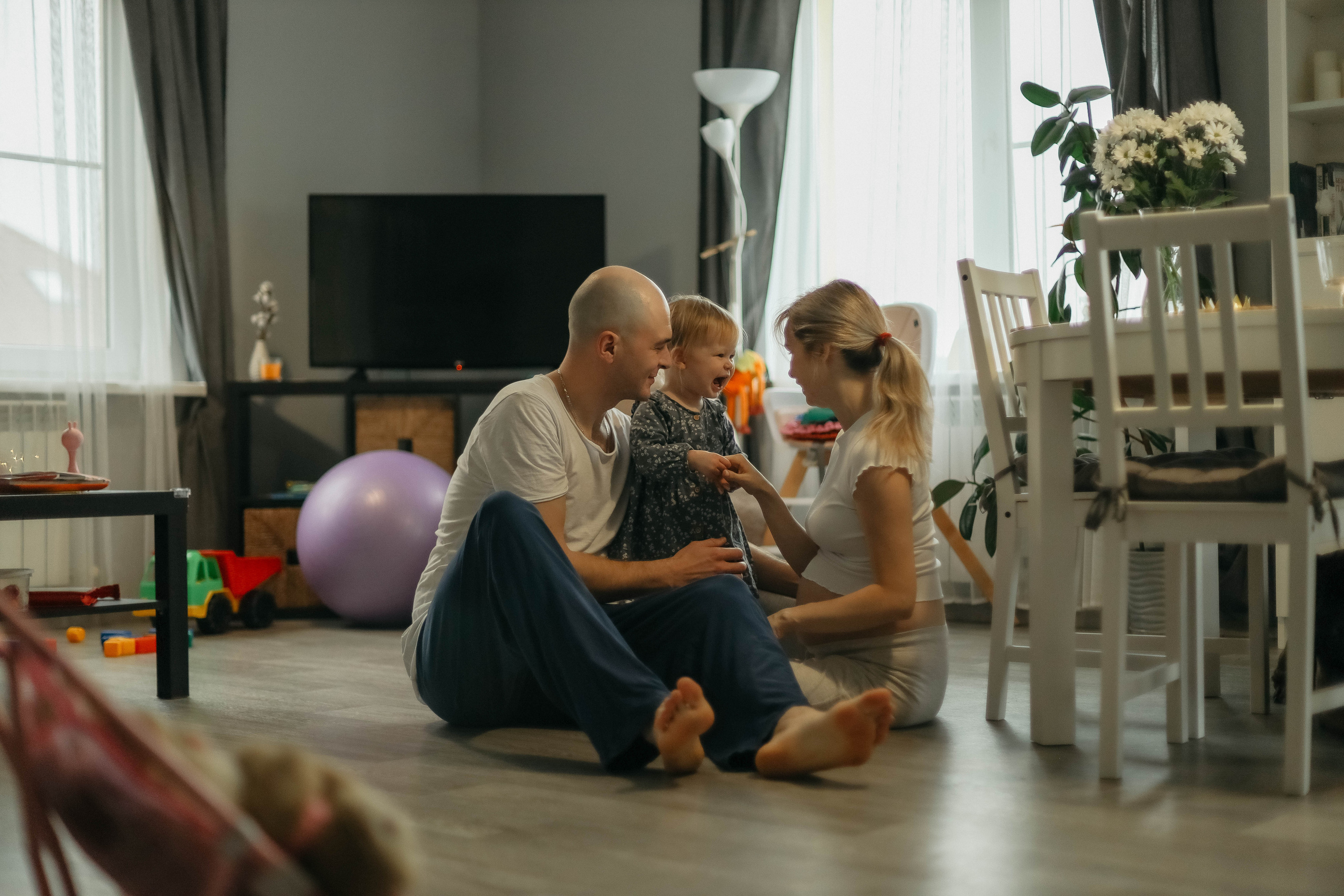 Даша, Никита и Ариша с Булочкой. Семейный фотограф Анапа
