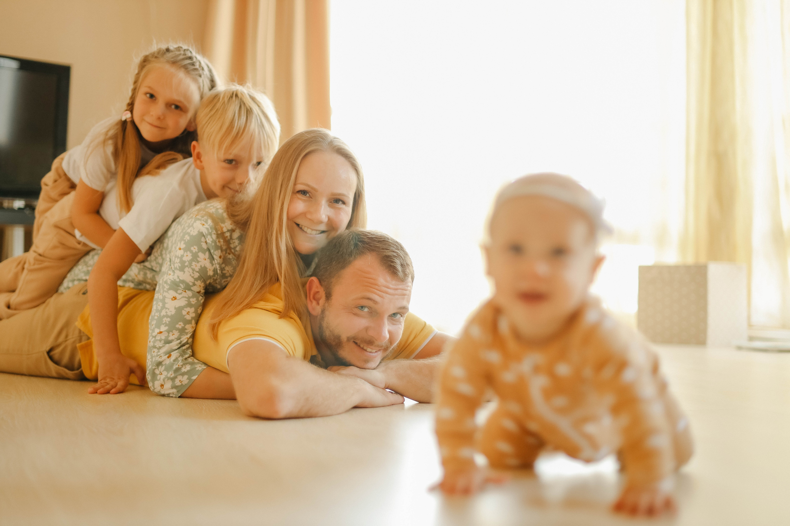 Катя, Дима, Матвей, Милана и Мирослава. Семейный фотограф Анапа