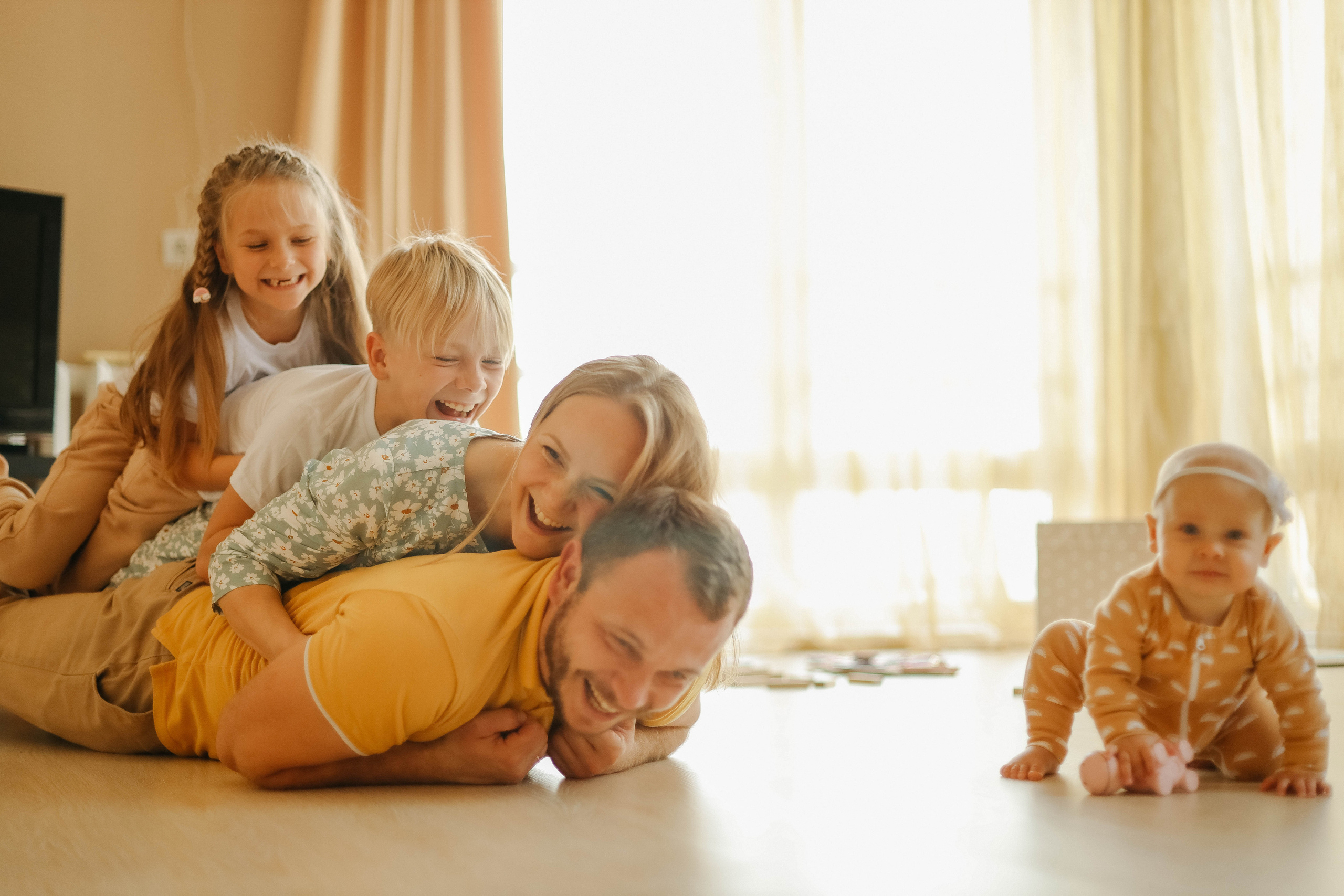 Катя, Дима, Матвей, Милана и Мирослава. Семейный фотограф Анапа