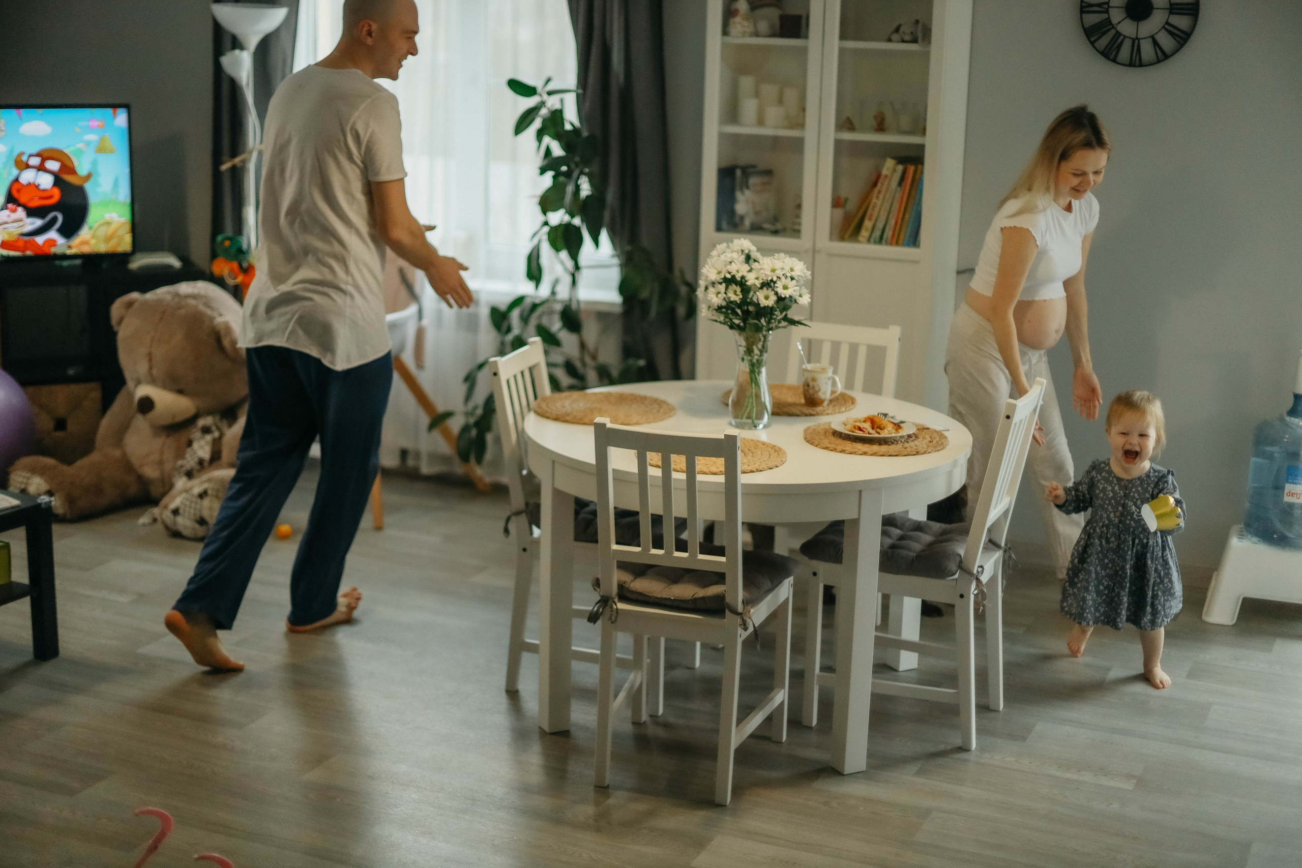 Даша, Никита и Ариша с Булочкой. Семейный фотограф Анапа