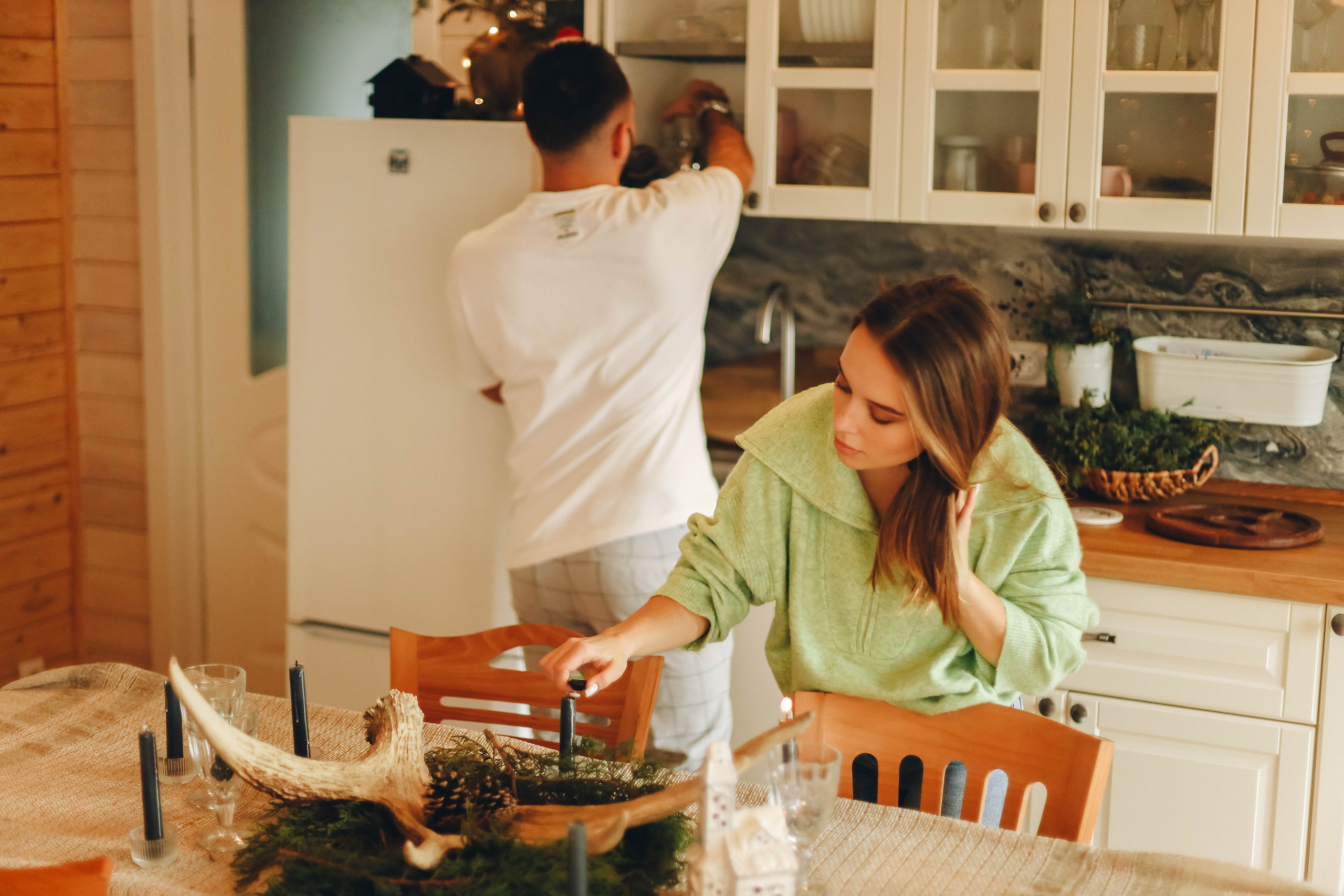 Юля и Слава в шале. Семейный фотограф Анапа