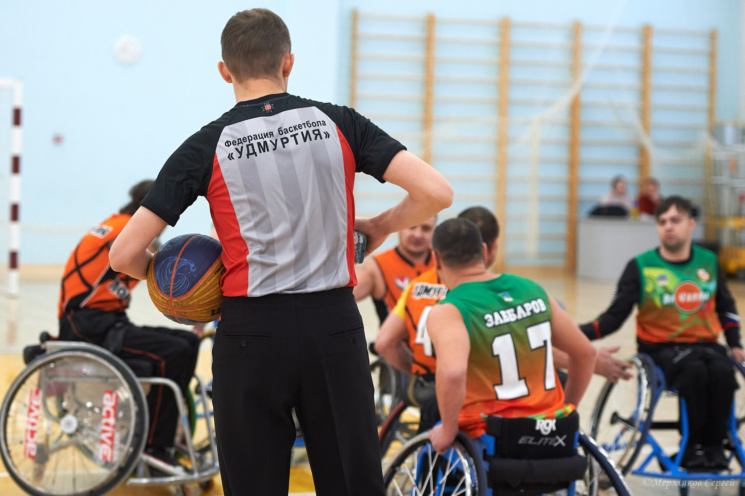 X традиционный Рождественский турнир по баскетболу на колясках. Ижевск. Спортивный репортажный фотограф в Ижевске Сергей Мерзляков