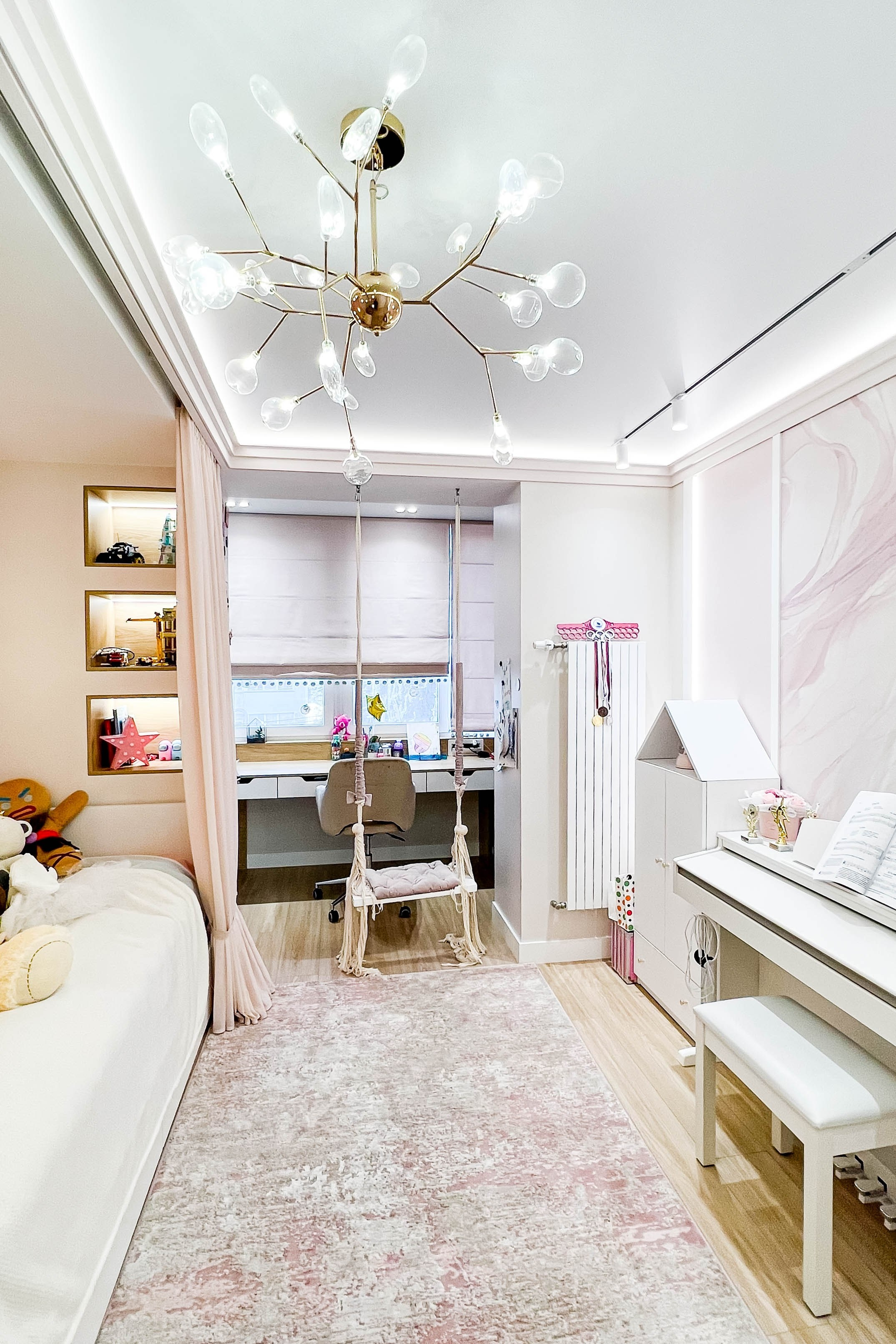 The apartment is in a modern style. Fotograf Dmitrii Donets