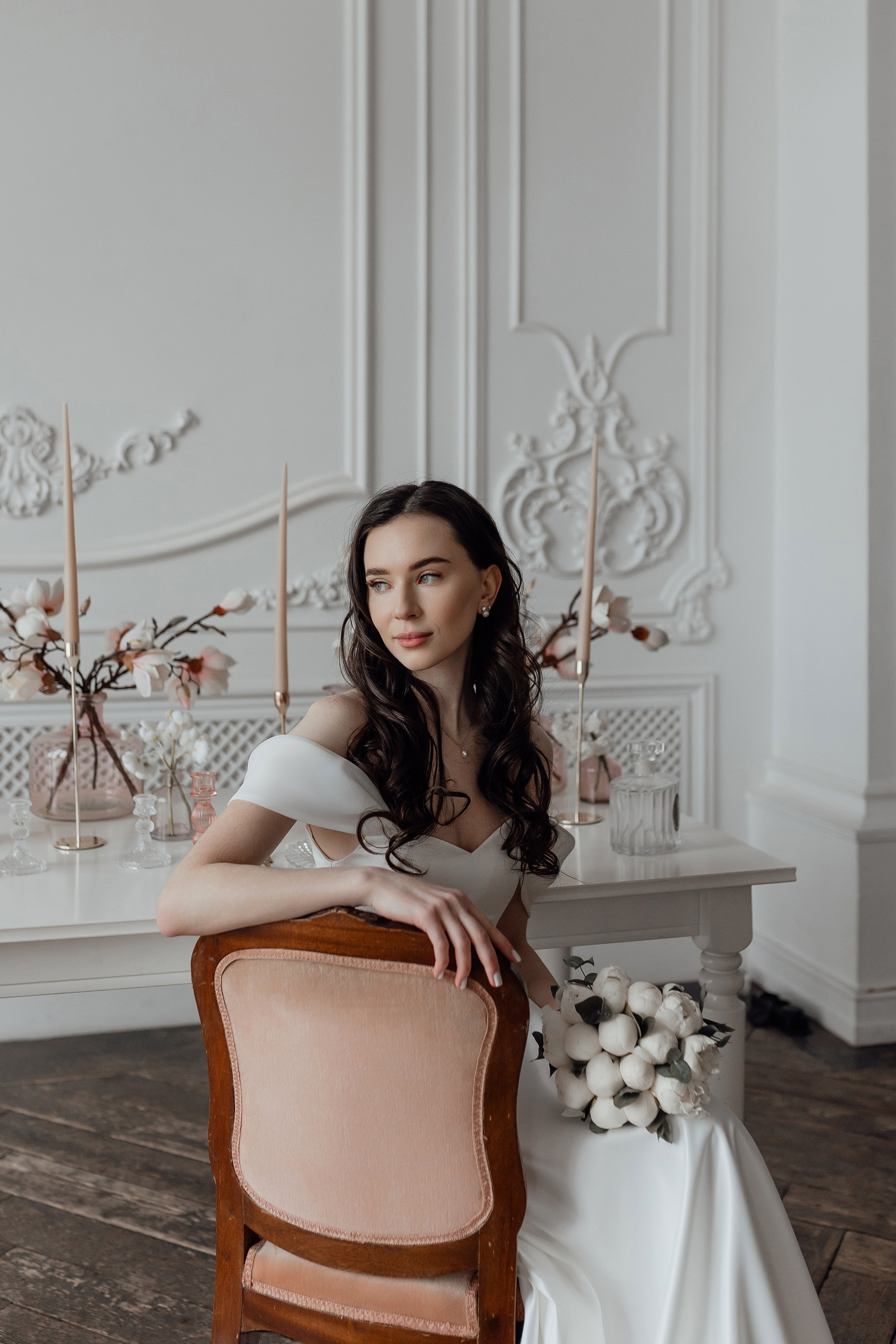 свадебная фотосессия в студии в Москве