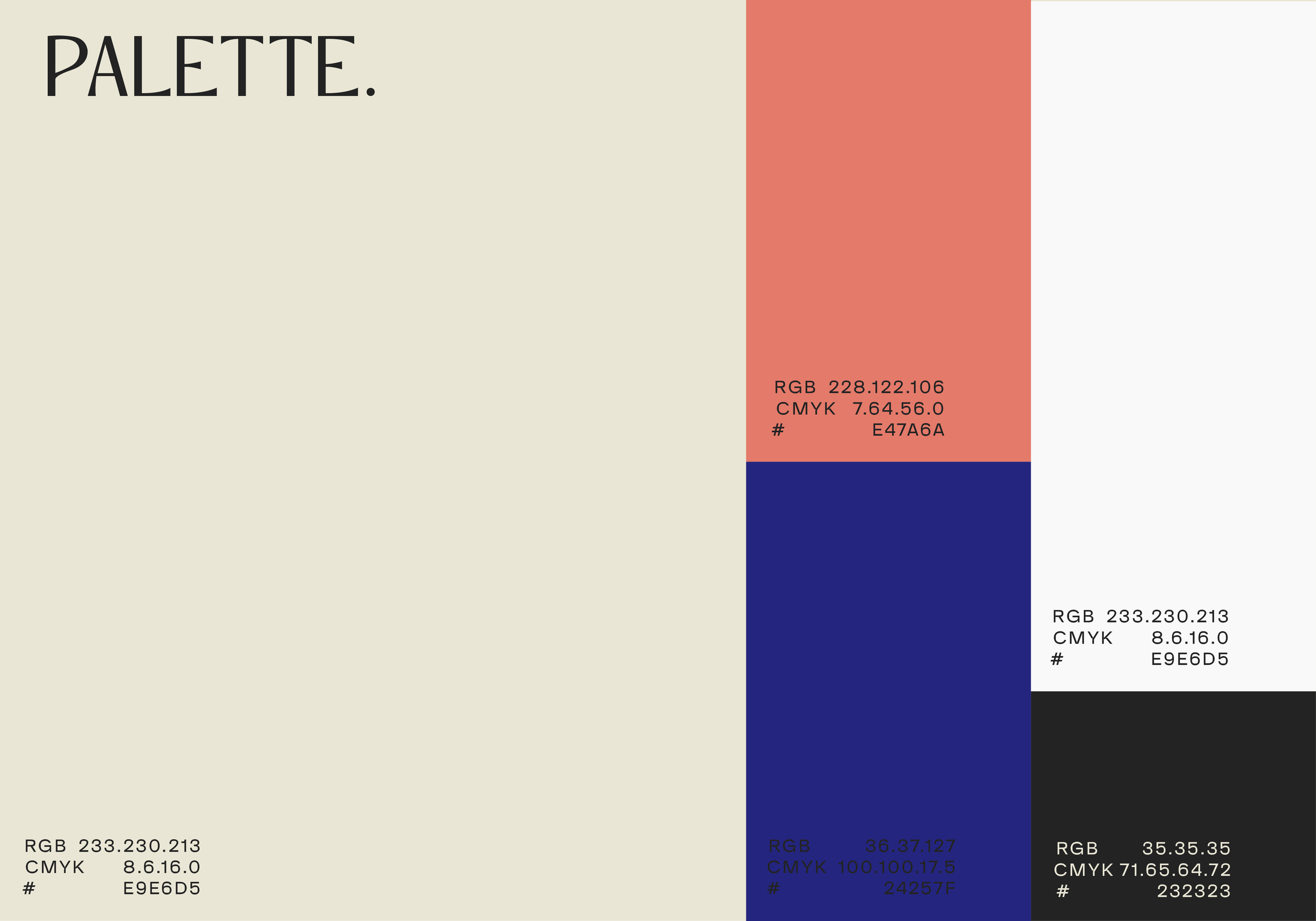 Цветовая палитра проекта