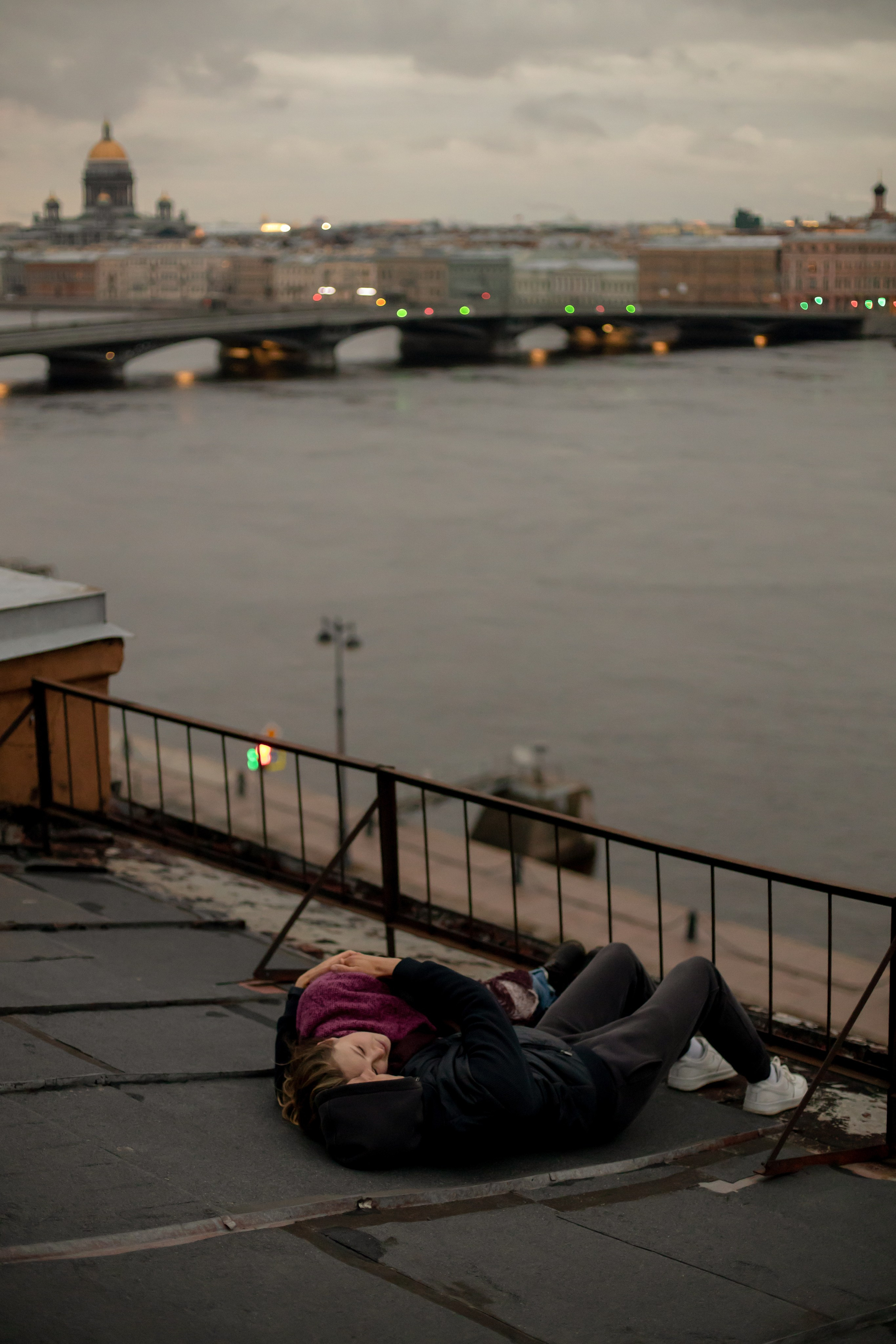 Лав стори на крыше. Свадебный и семейный фотограф в Москве Диана Левченко