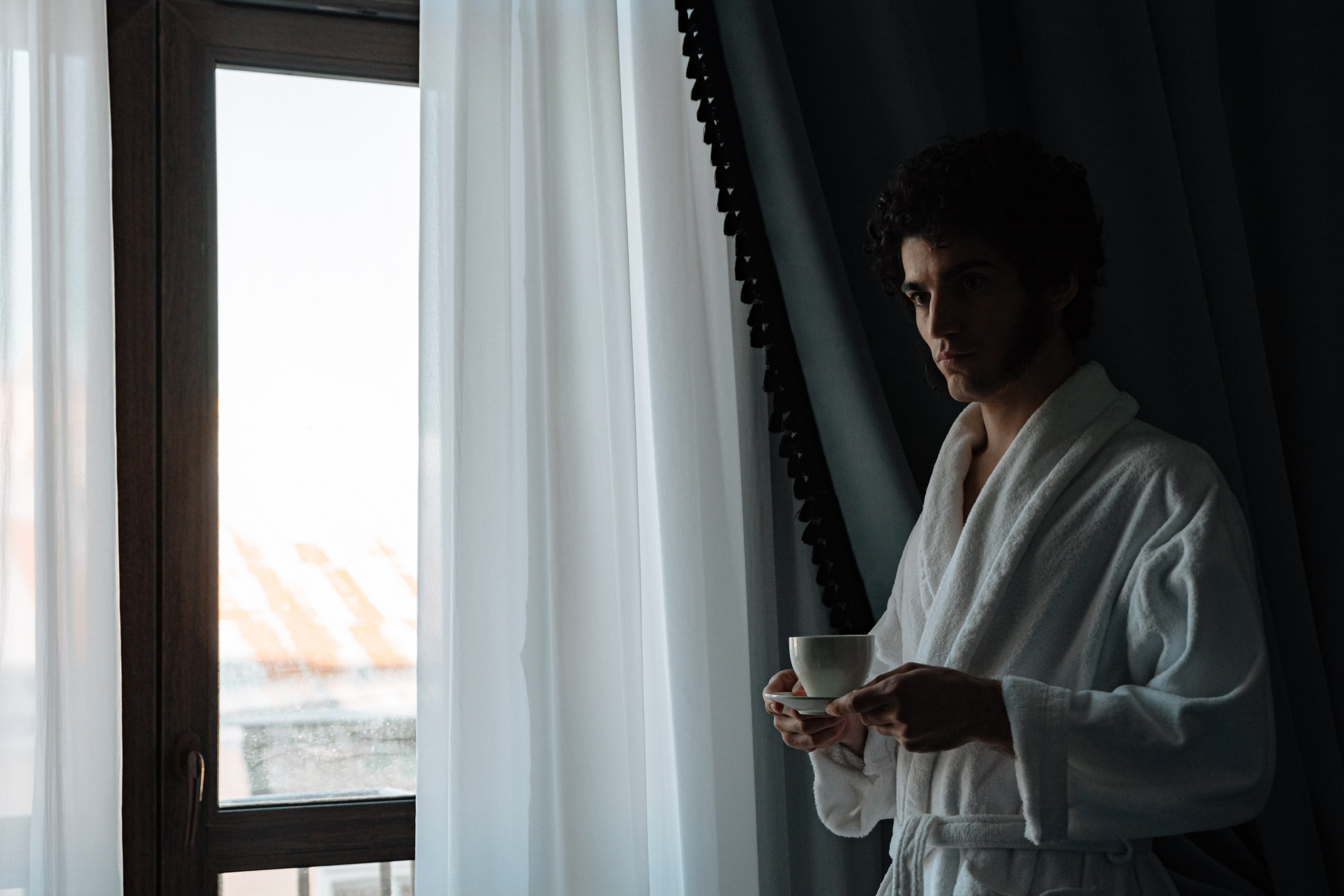 Пушкин в отеле «Оболенский». Съёмка ролика для конкурса. Портретный фотограф в Санкт-Петербурге Дмитриева Наталия