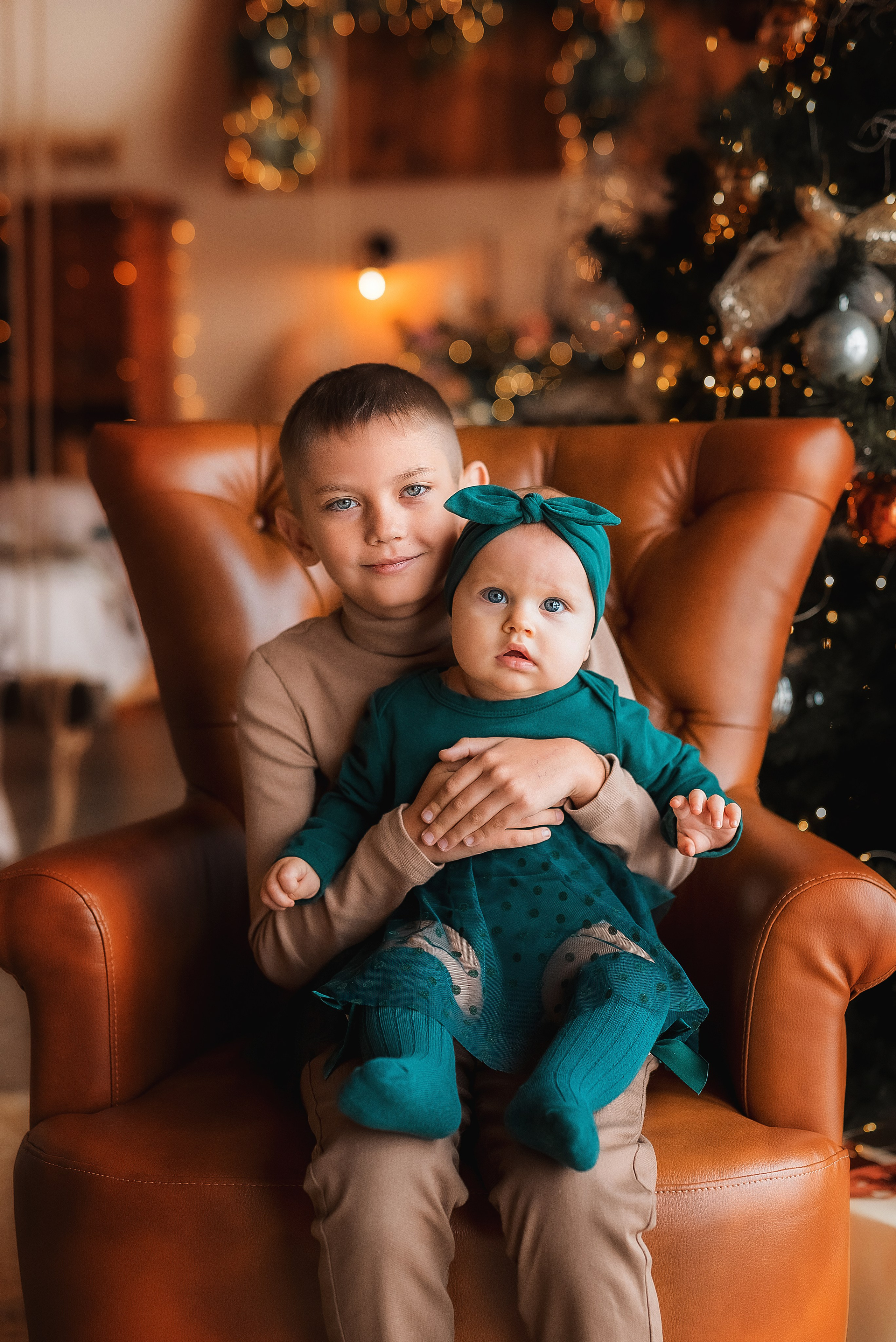 Новогодняя семейная фотосессия. Семейный, детский фотограф в Воронеже Анна Никитина