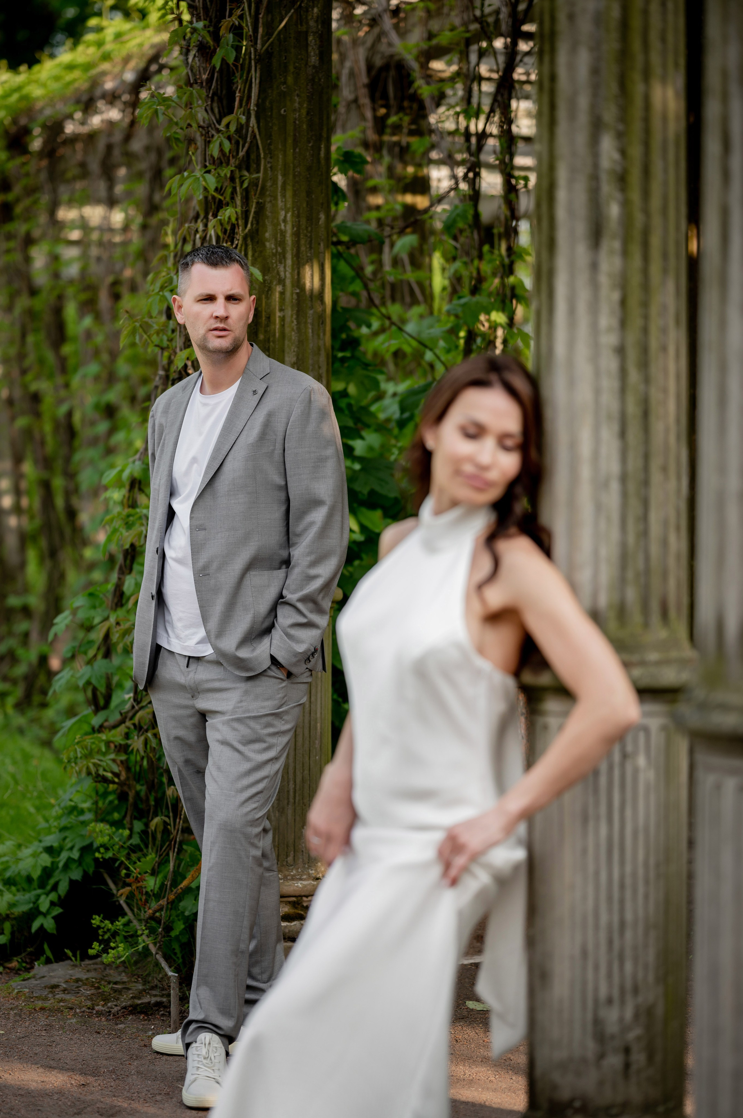 Алина и Алексей (прогулка на кабриолете, Академия Художеств, Екатерининский парк в Пушкине). Портретный, семейный и свадебный фотограф в Санкт-Петербурге и в Пушкине Ширяев Денис