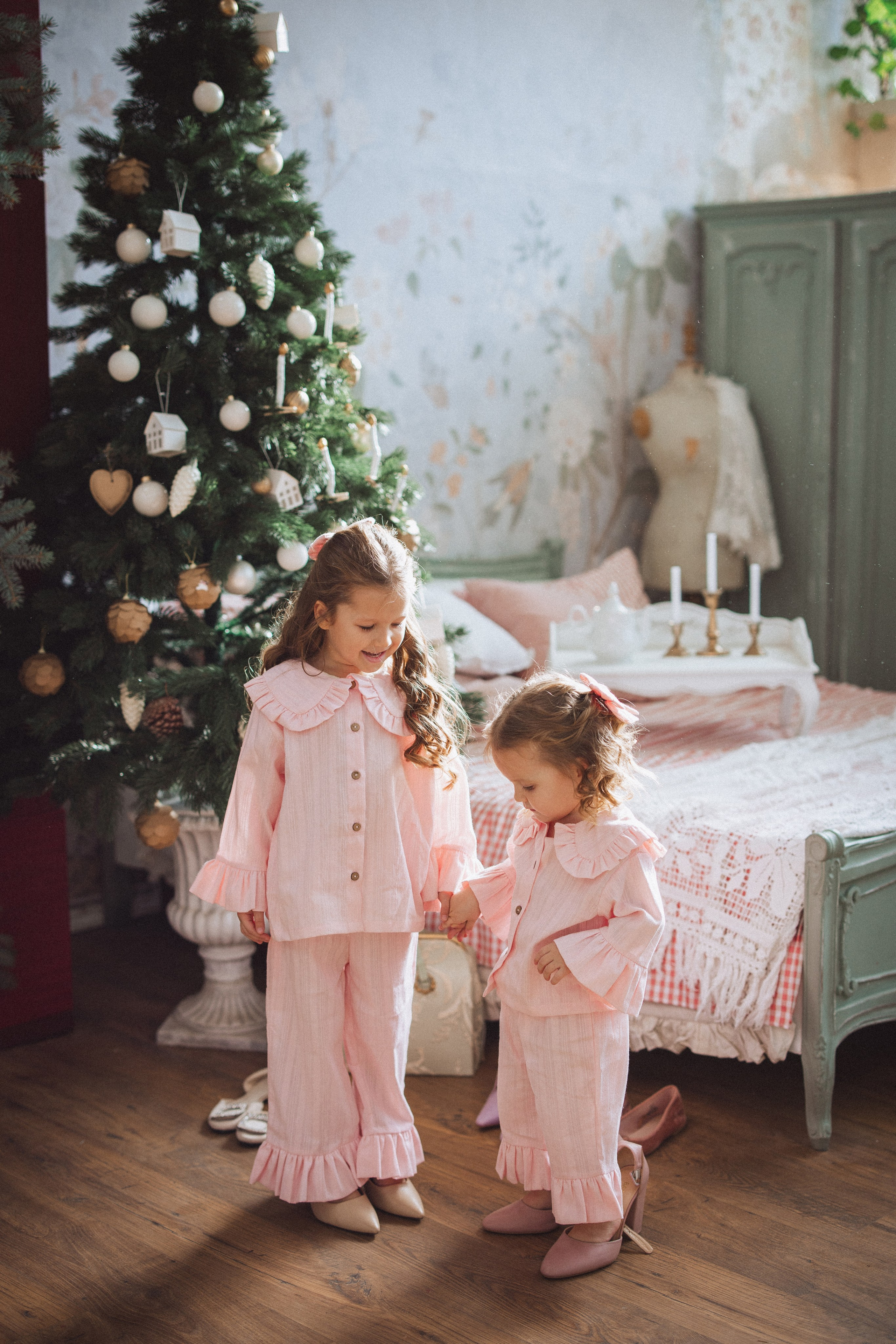 Новогодняя фотосессия в стиле Винтаж. Семейный и детский фотограф в Краснодаре Анна Трашкова