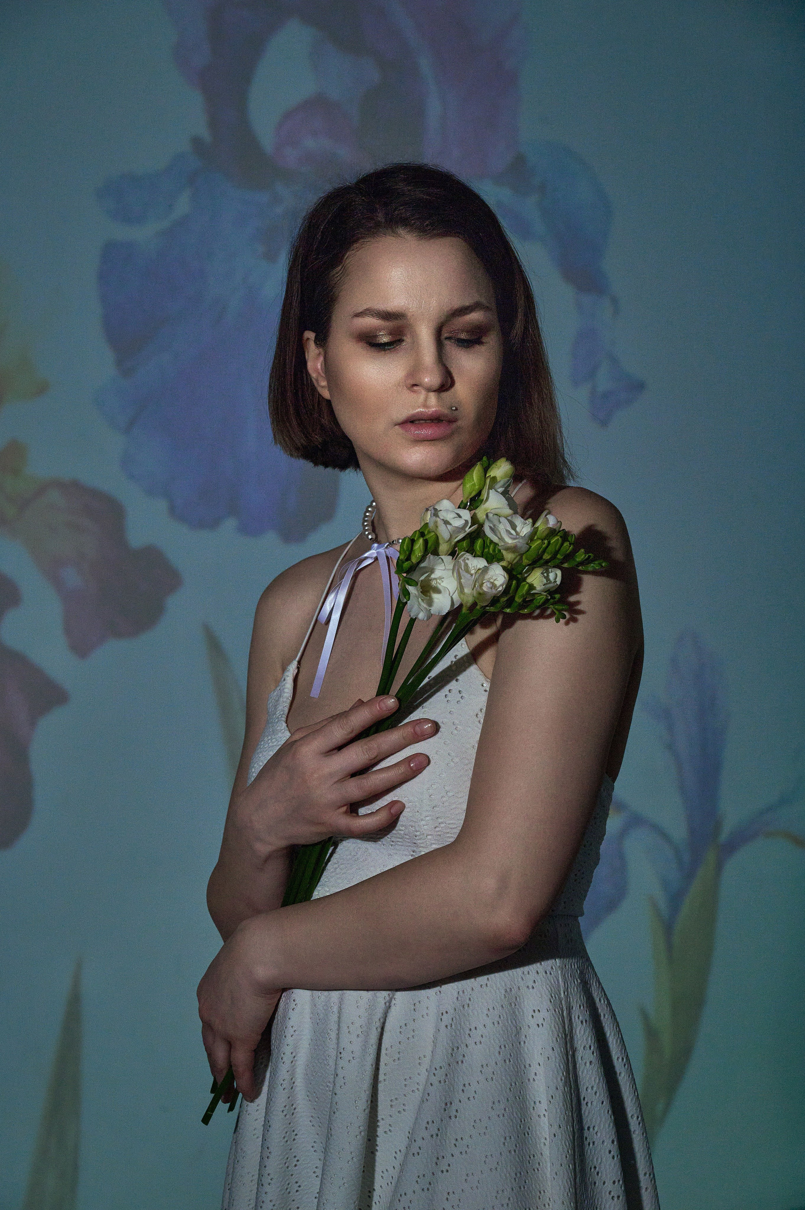 Фотосессия Ксении с проектором