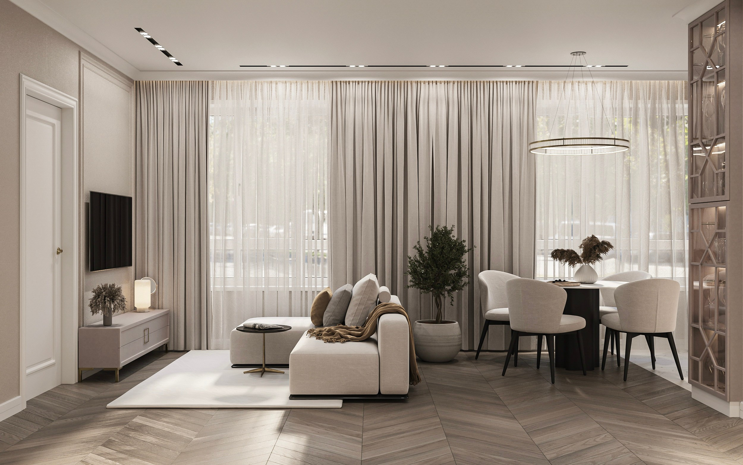 ЖК Державина, 50. Площадь 61 кв. м. Дизайнер интерьера в Новосибирске_Елена Сергеева