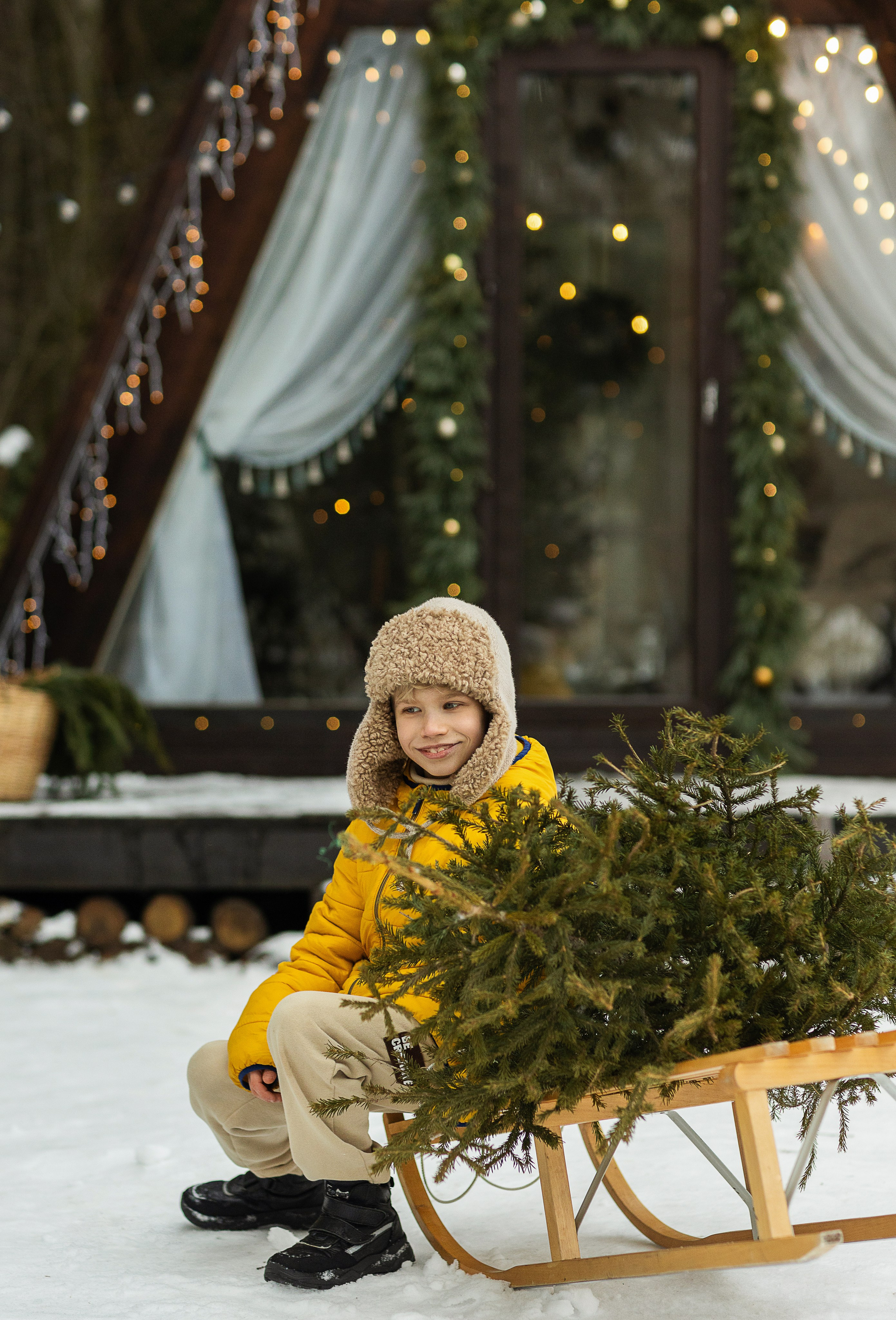 Зима в Кантри Хаус (загородная локация). Семейный и детский фотограф в Москве Олеся Маркина
