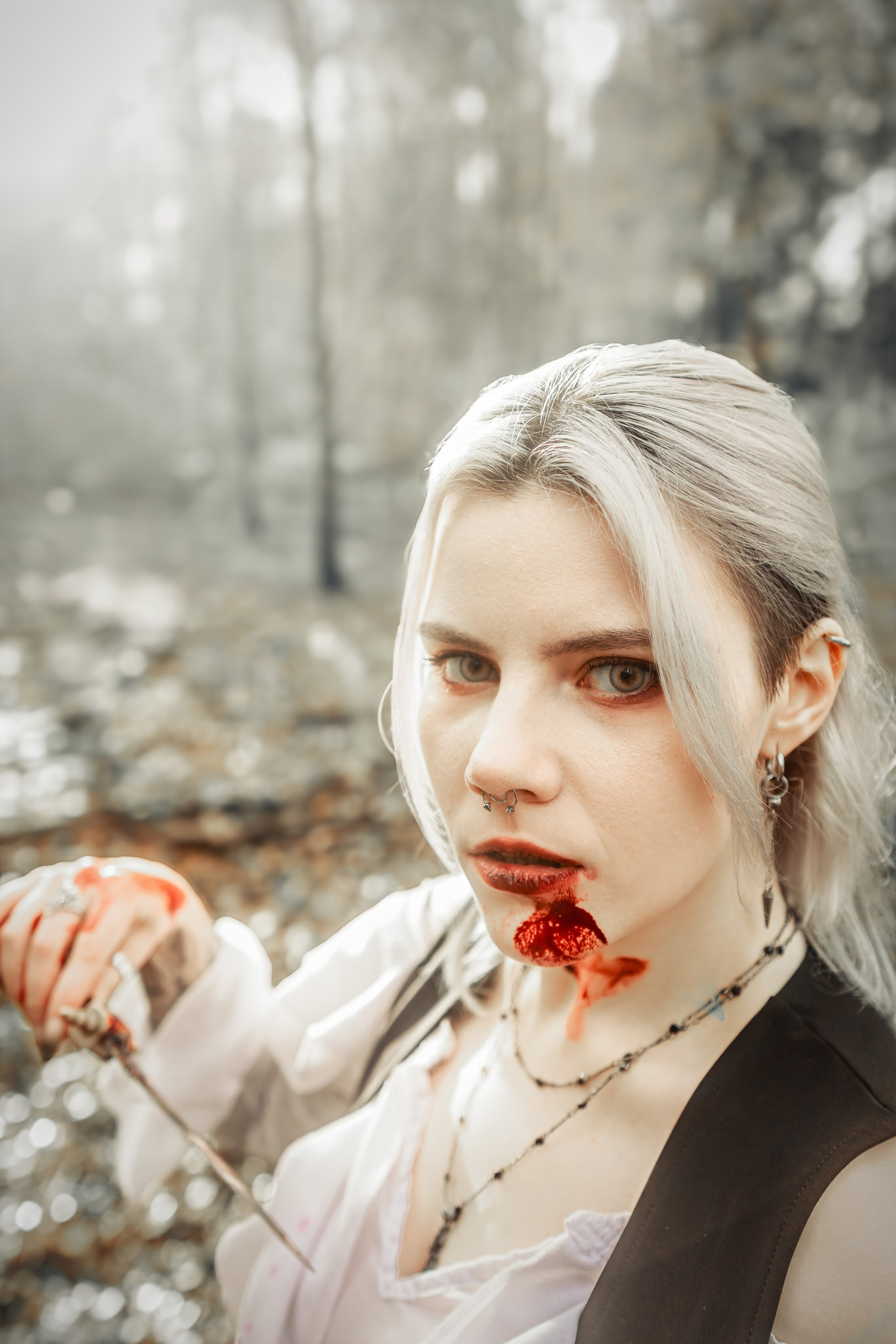 Фотосессия Вампиры в лесу