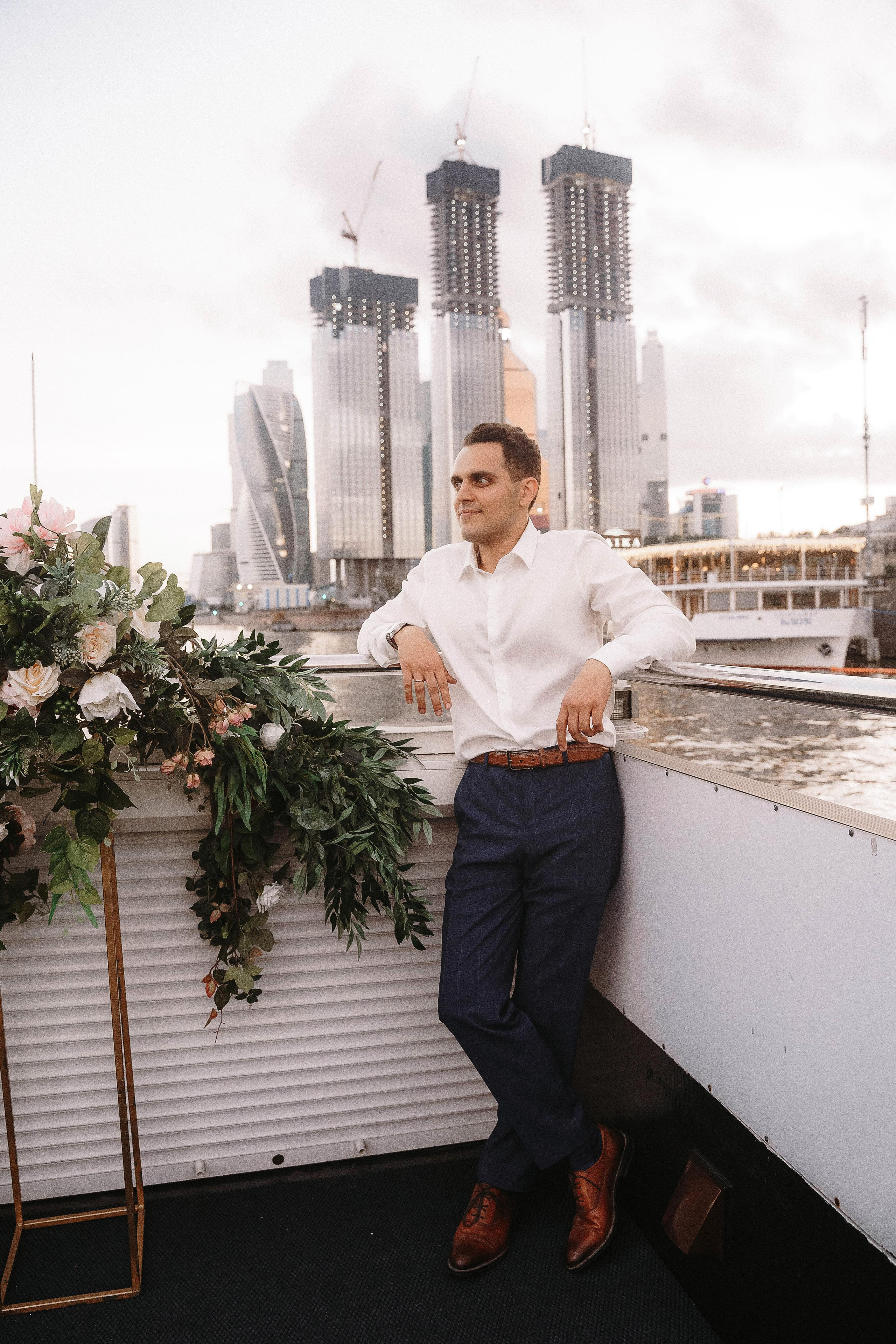 Свадебная фотосессия на теплоходе