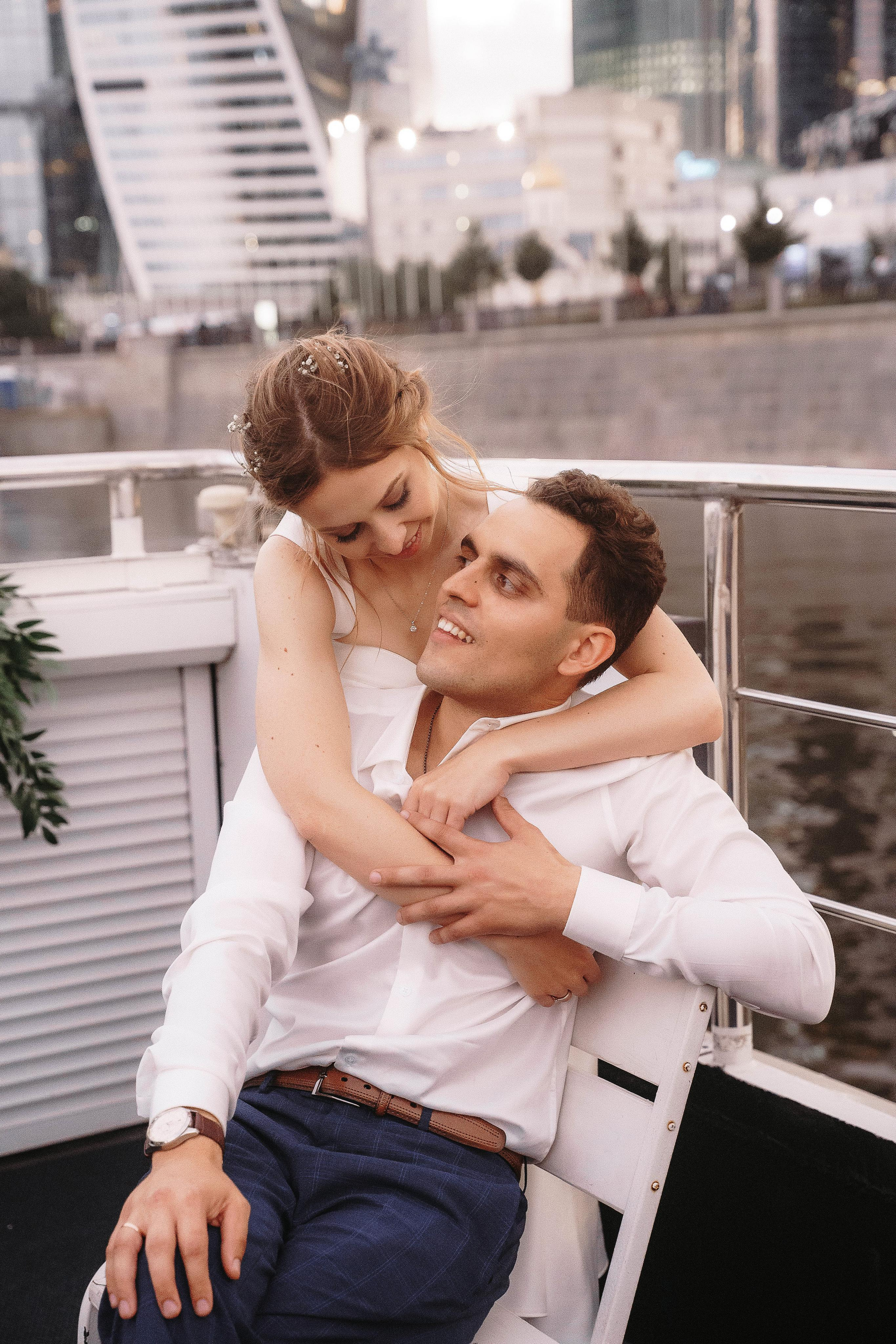 Свадебная фотосессия на теплоходе