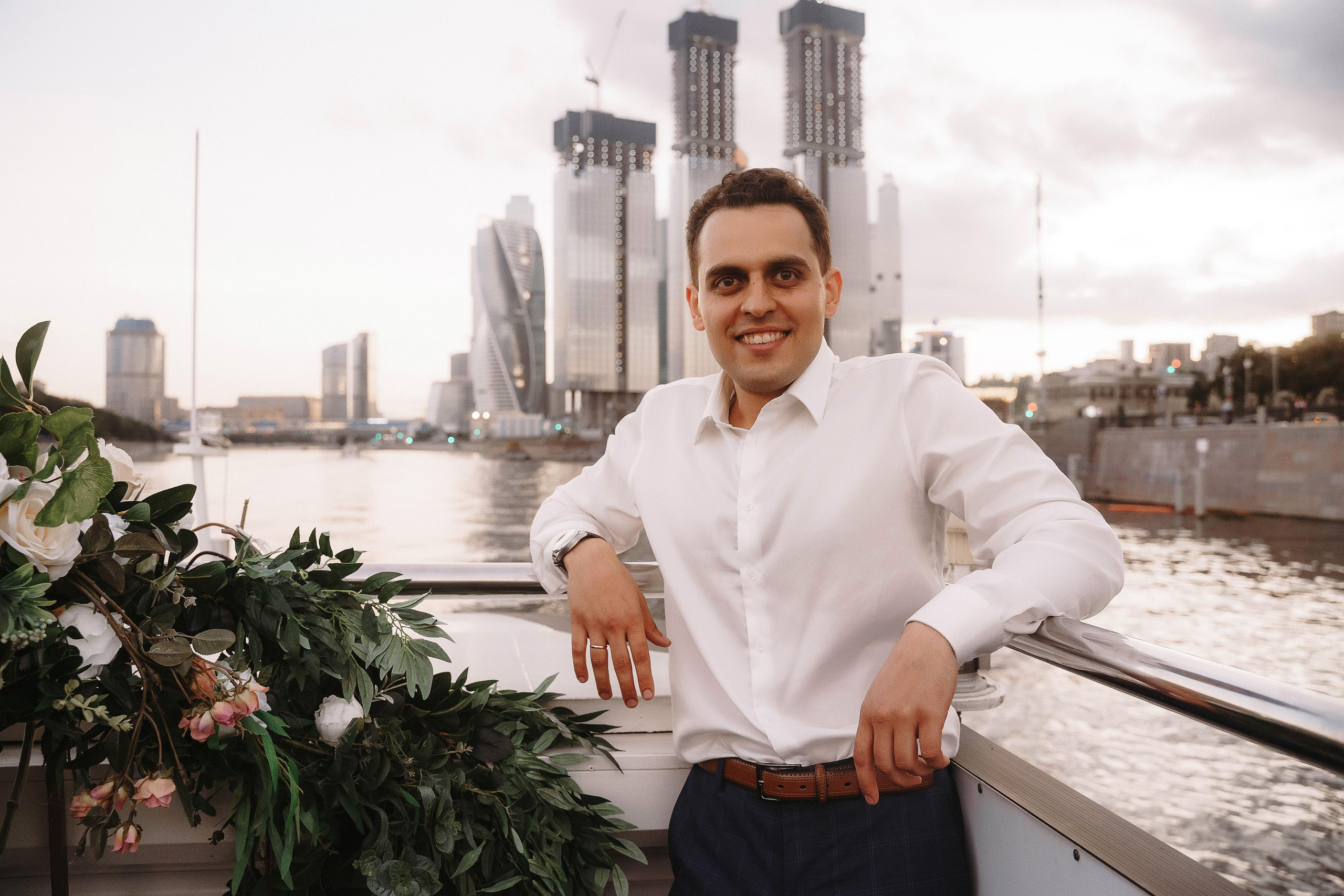 Свадебная фотосессия на теплоходе