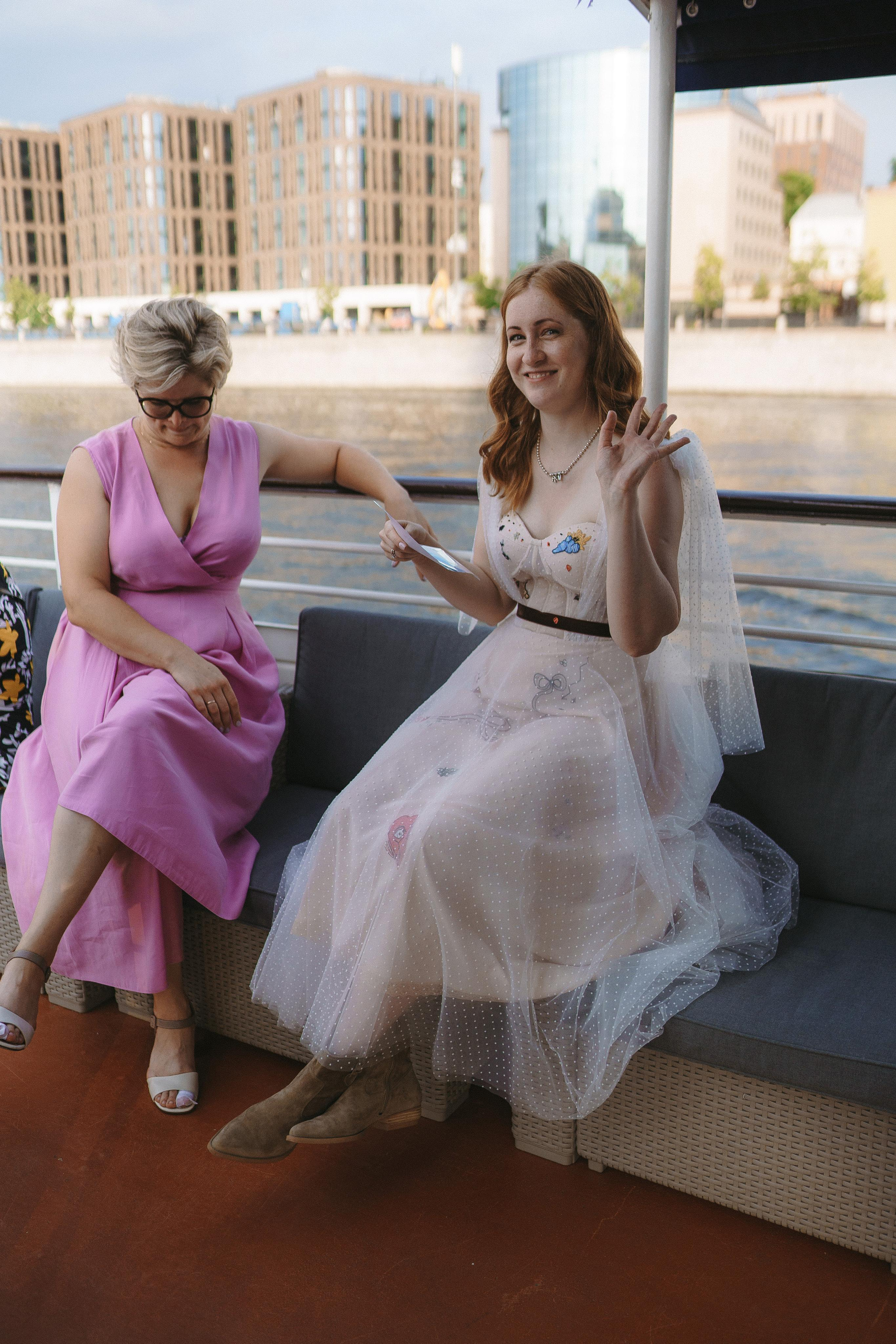 Свадебная фотосессия на теплоходе