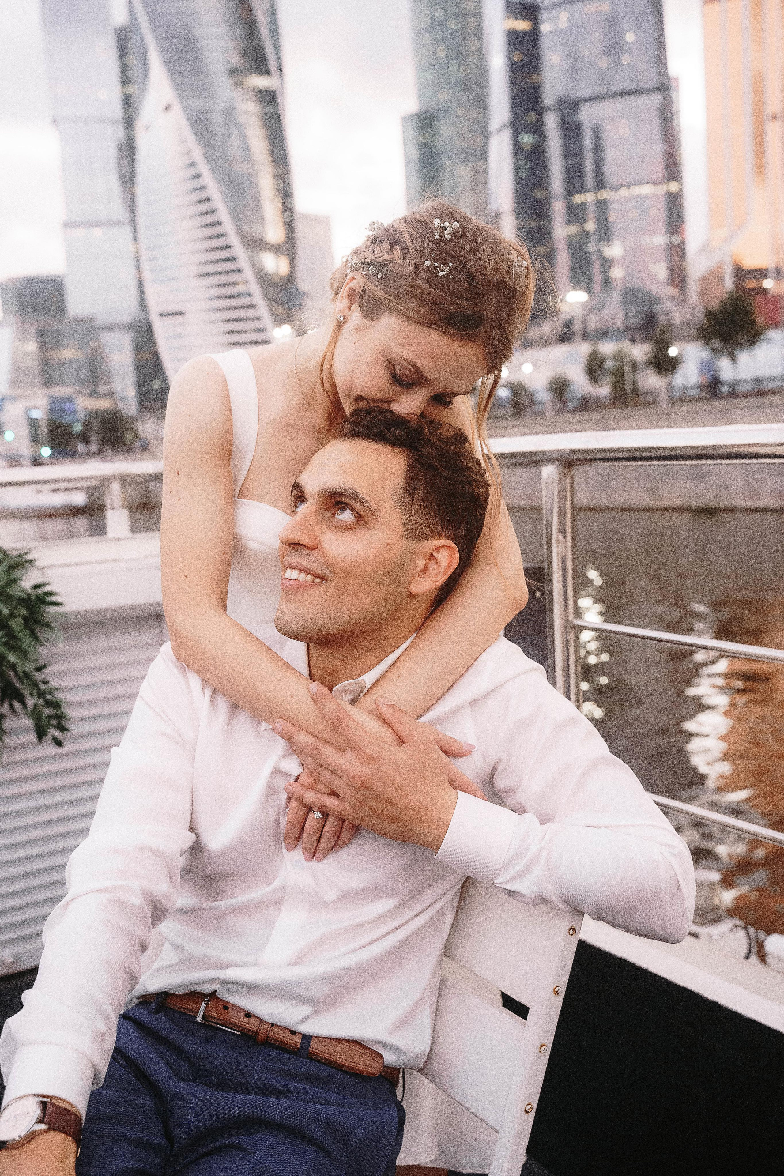 Свадебная фотосессия на теплоходе