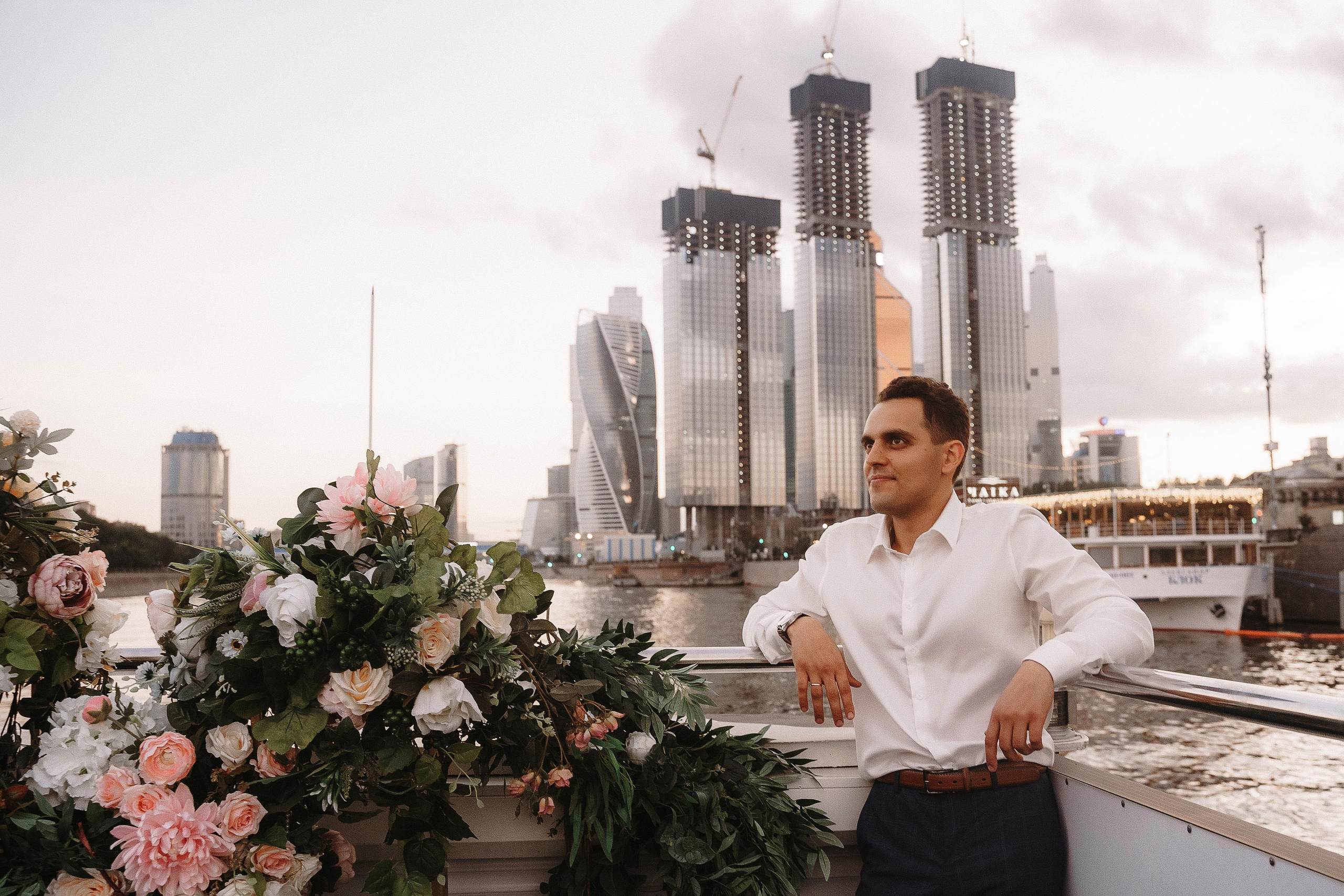 Свадебная фотосессия на теплоходе