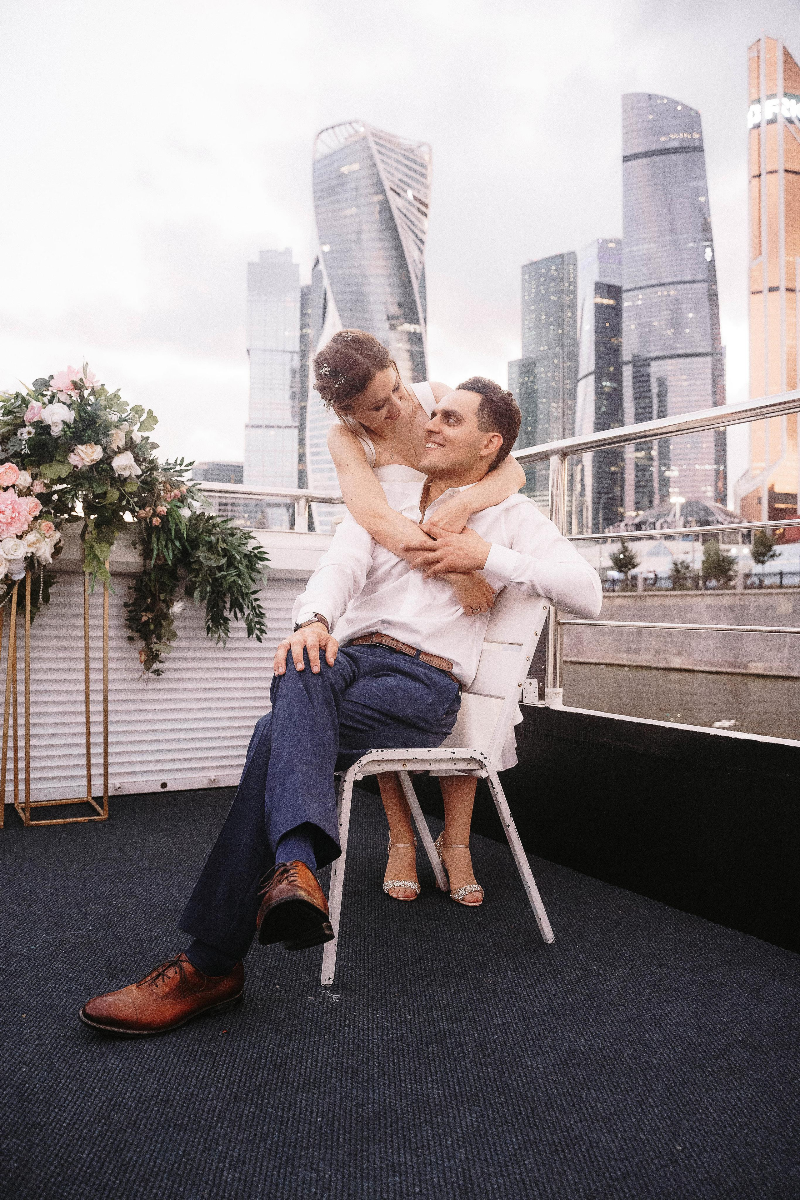 Свадебная фотосессия на теплоходе