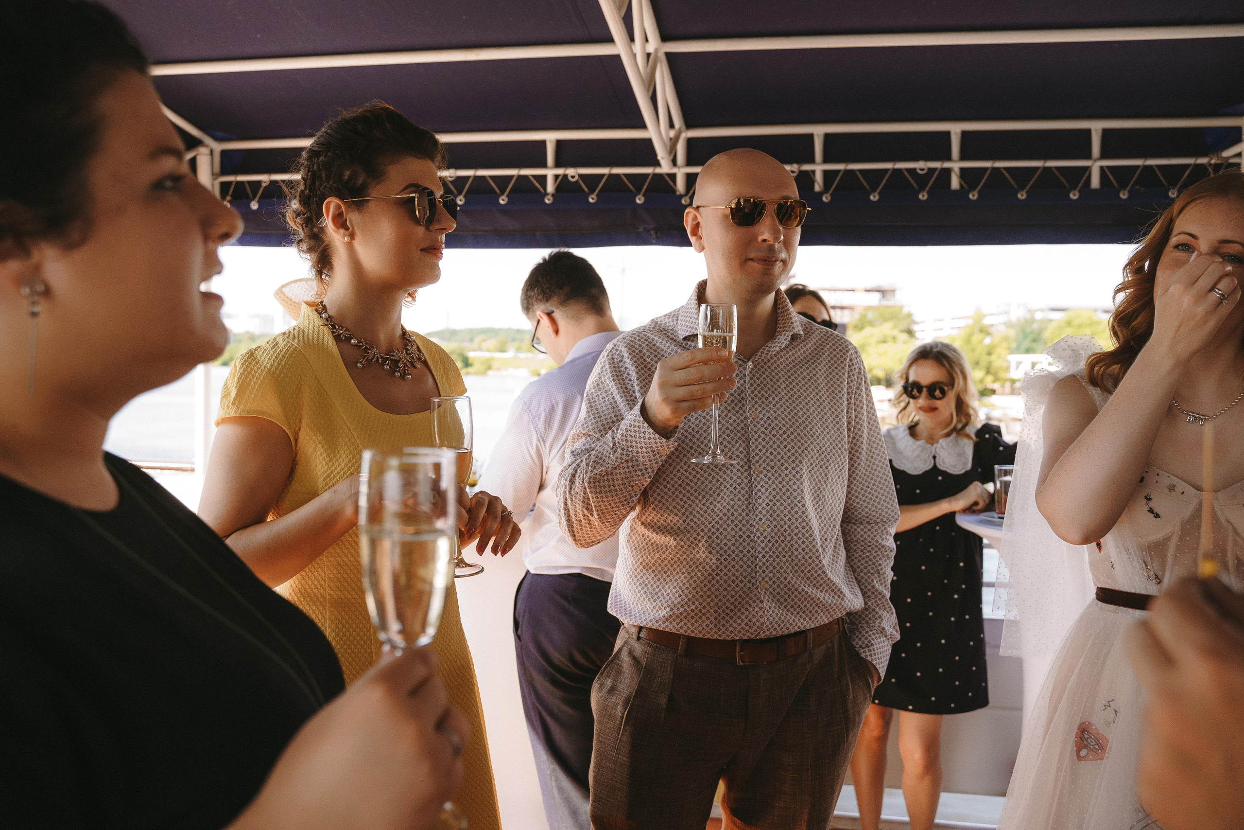 Свадебная фотосессия на теплоходе