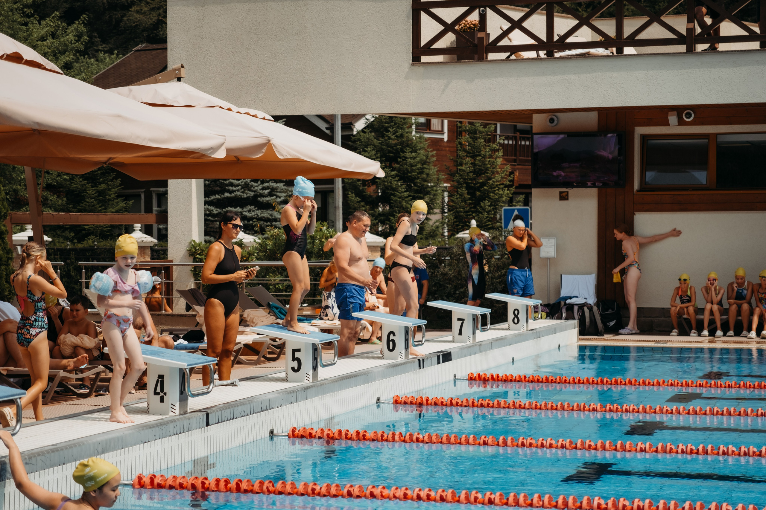 Всероссийский фестиваль «День пловца» в Гранд отель поляна. Репортажный фотограф в Сочи Екатерина Вежливцева