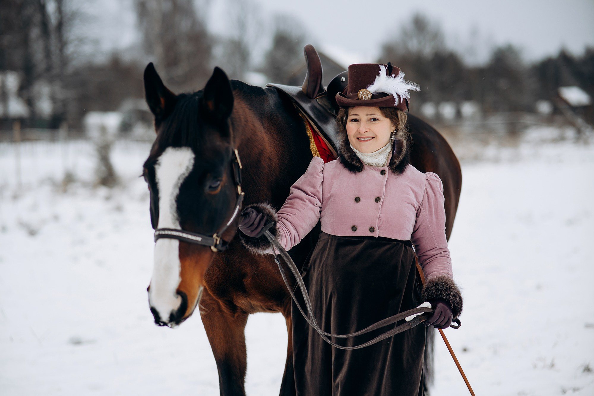 Фотосессия с лошадью в историческом образе. Свадебный и репортажный фотограф в Ярославле Евгений Сальников