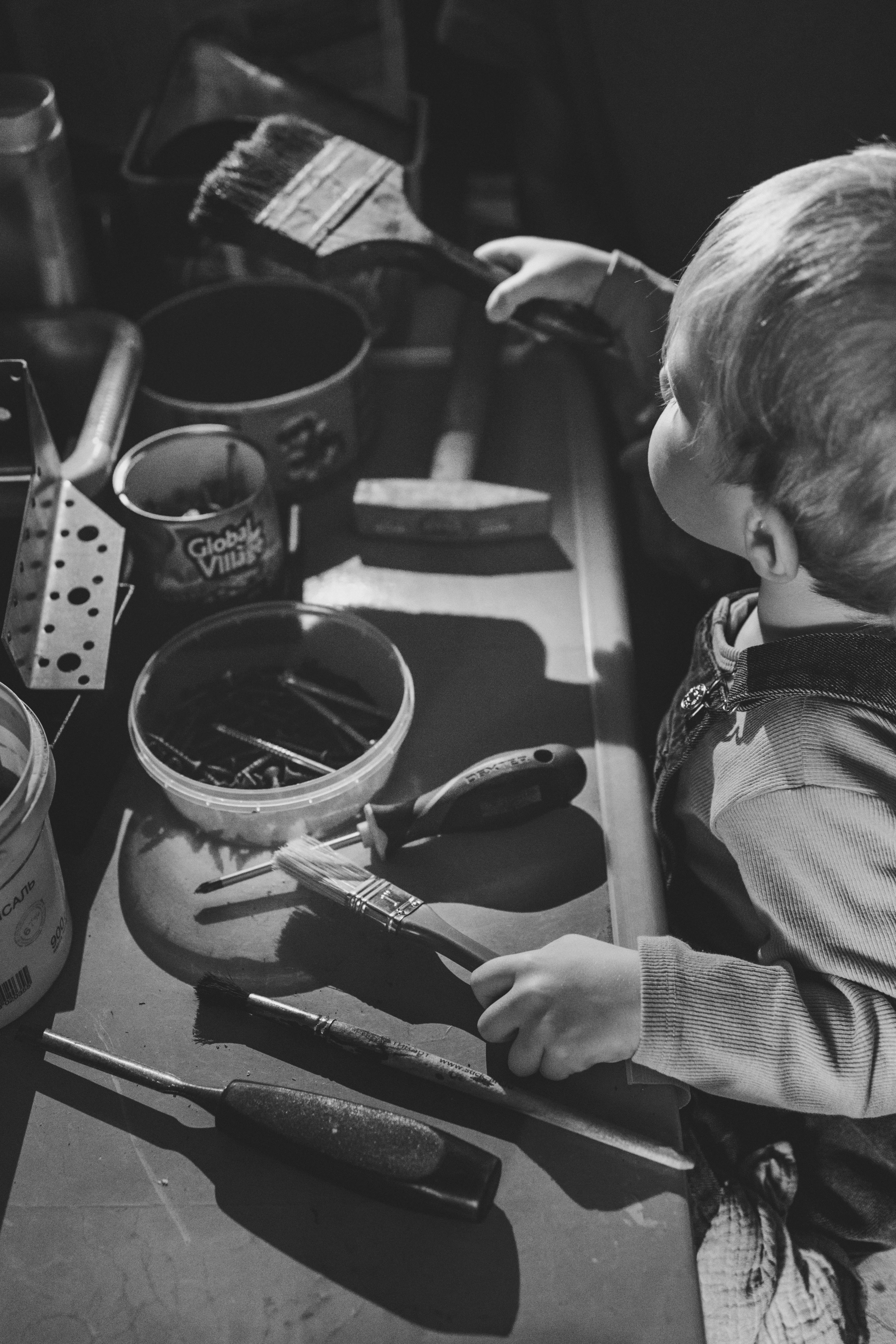 Стройка с дедом. Фотограф lifestylе в Москве Пшеничная Анастасия