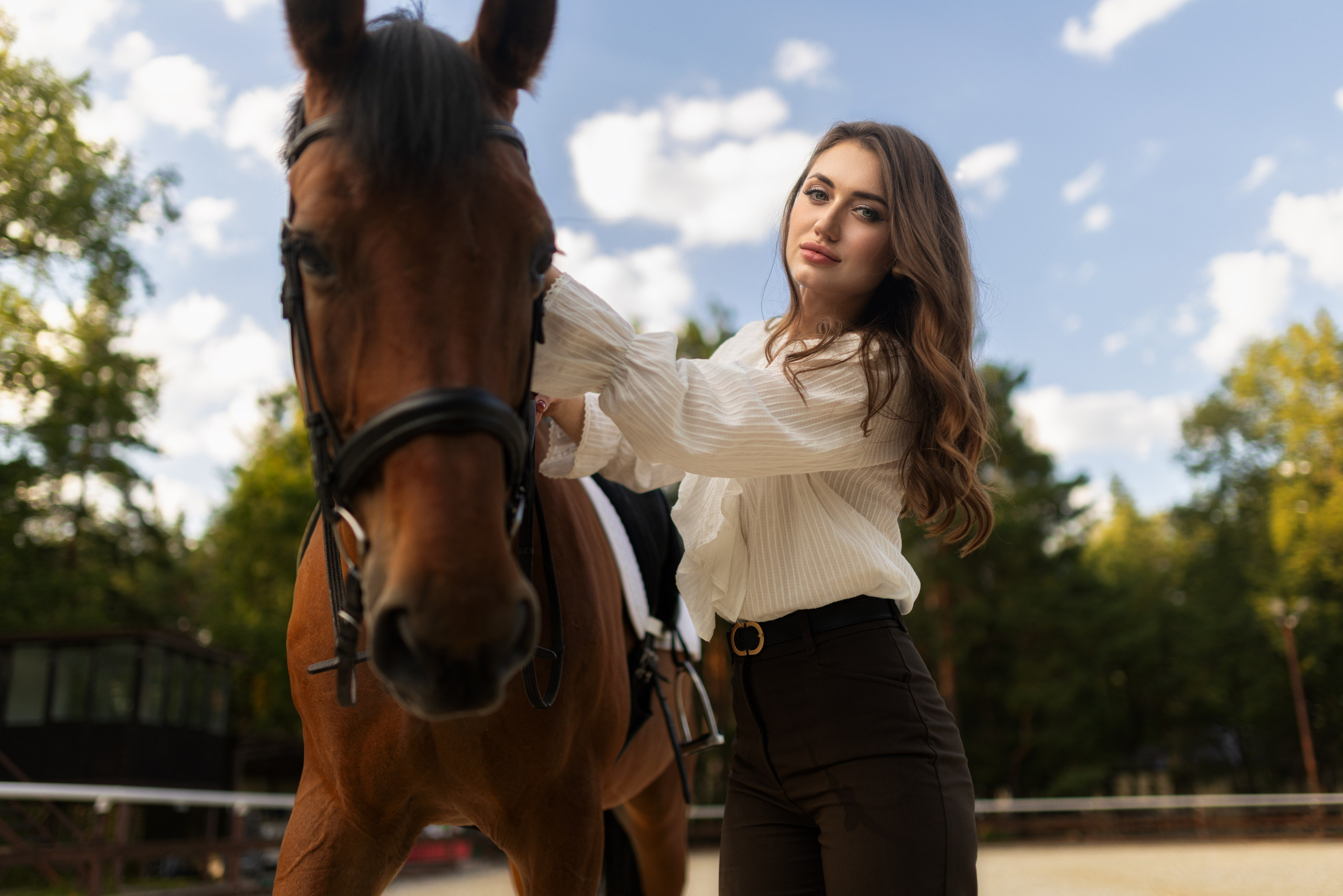 Фотосессия с лошадью для Анастасии в формате для «себя». Дмитрий Шульгин, портретный фотограф в Воронеже