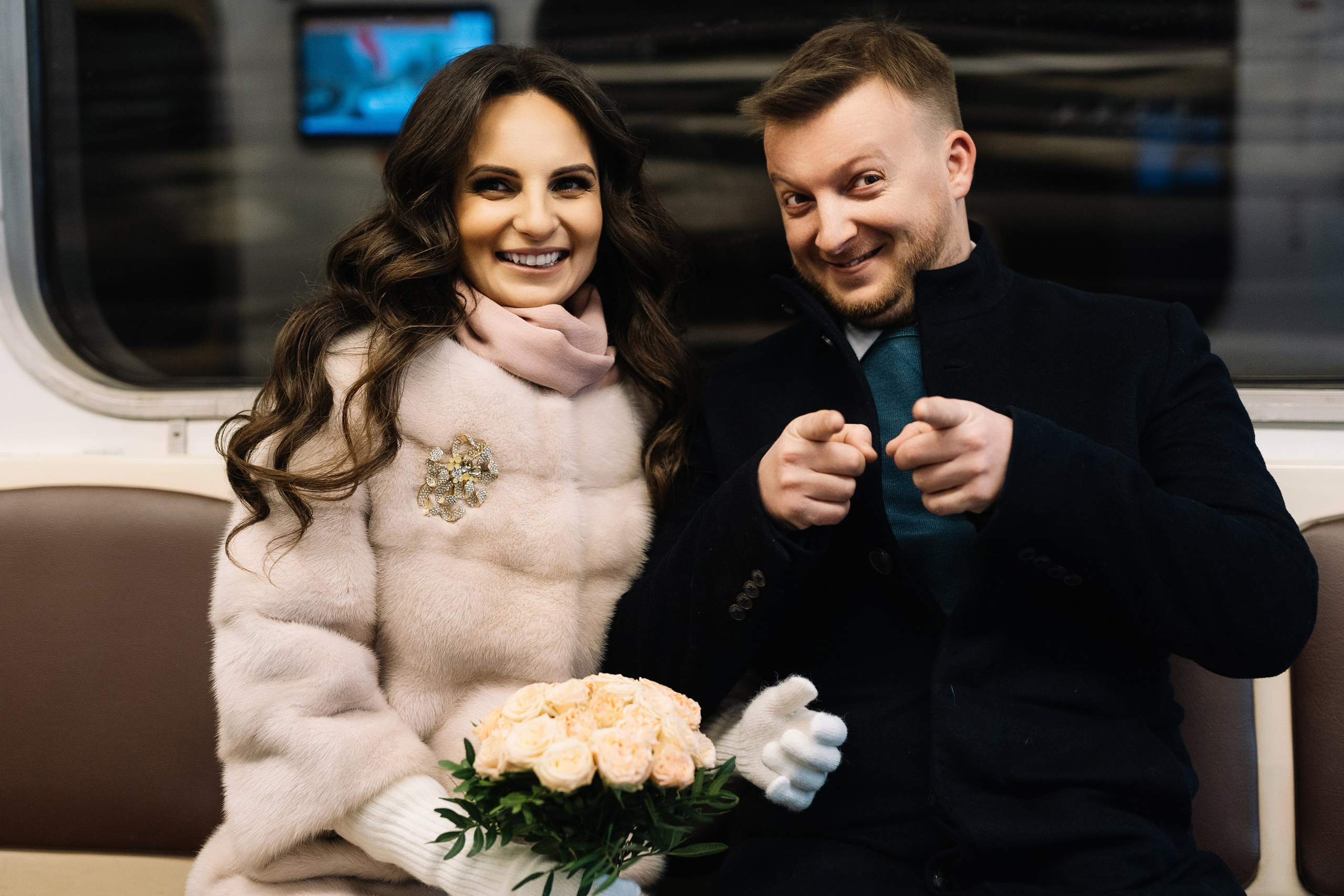 Свадебная фотосессия Лилии и Романа, прогулка в центре Москвы. Свадебный фотограф в Тамбове Павел Четвертков