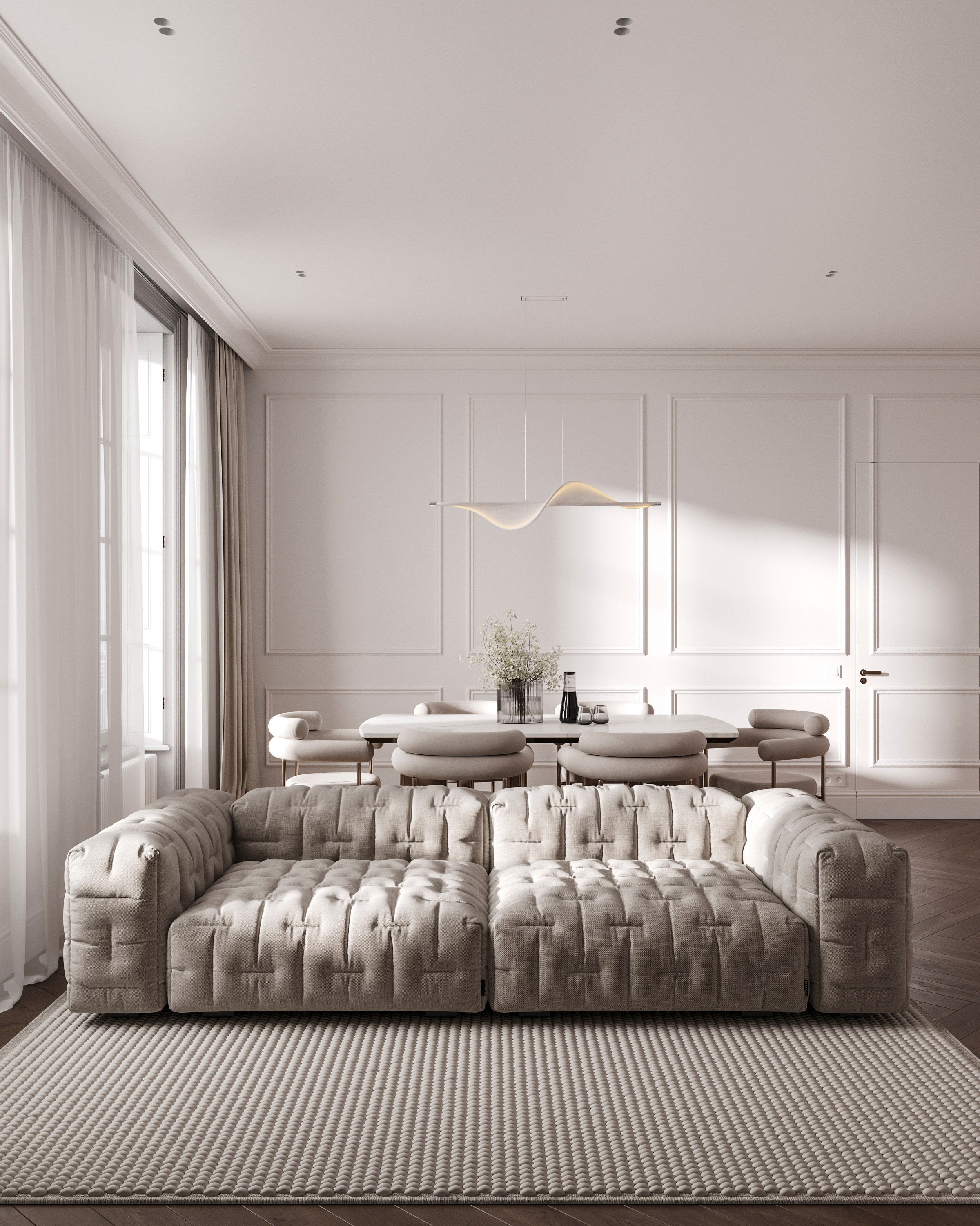 MODERN ELEGANCE | CONCEPTUAL PROJECT. Interior Visualization by Valerie Stetyukevich