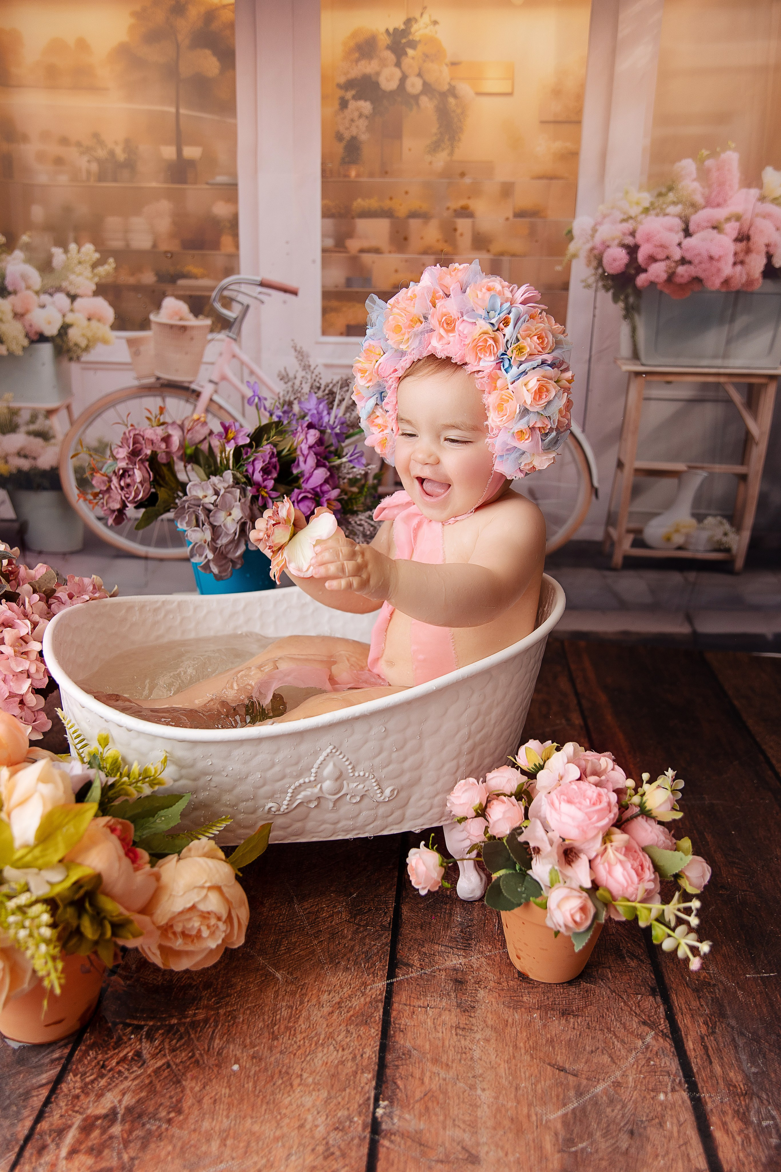 Ванночки. Детский фотограф новорожденных Москва. годики под ключ. своя студия