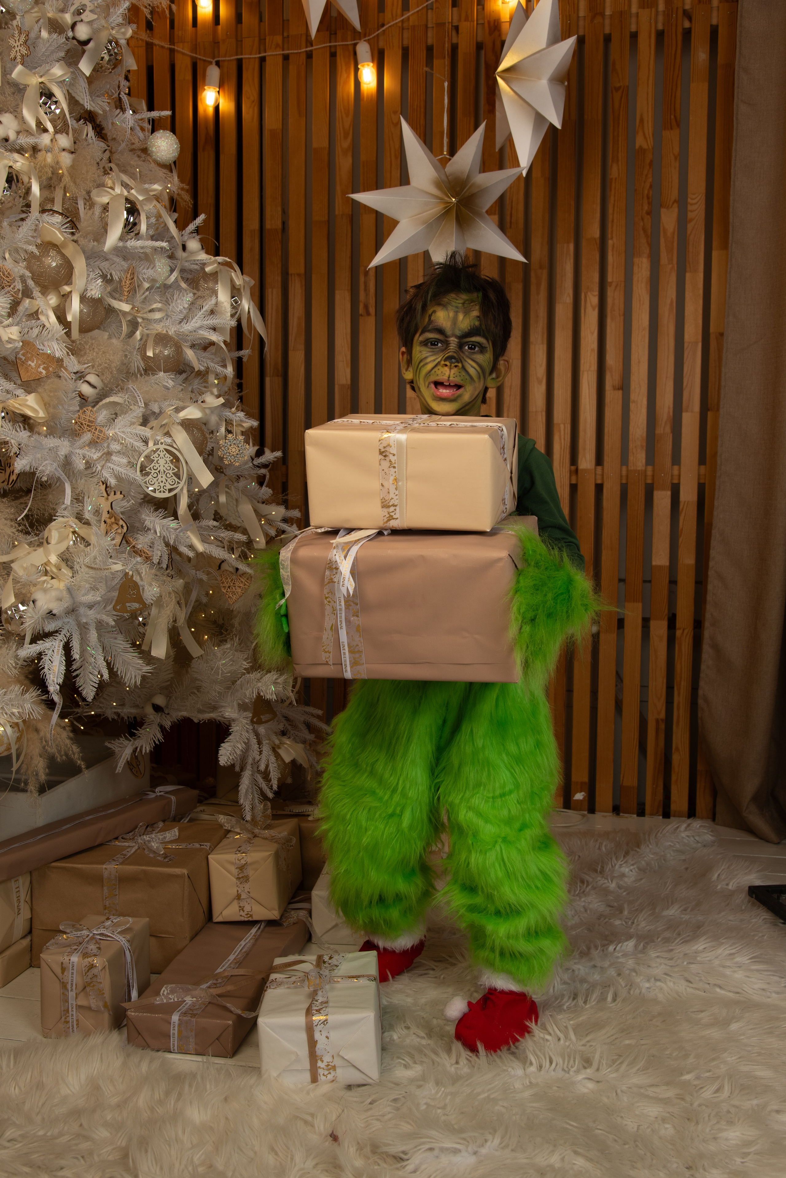 Новый Год. Гринч. Портретный Семейный Fine-Art фотограф в Санкт-Петербурге Криулина