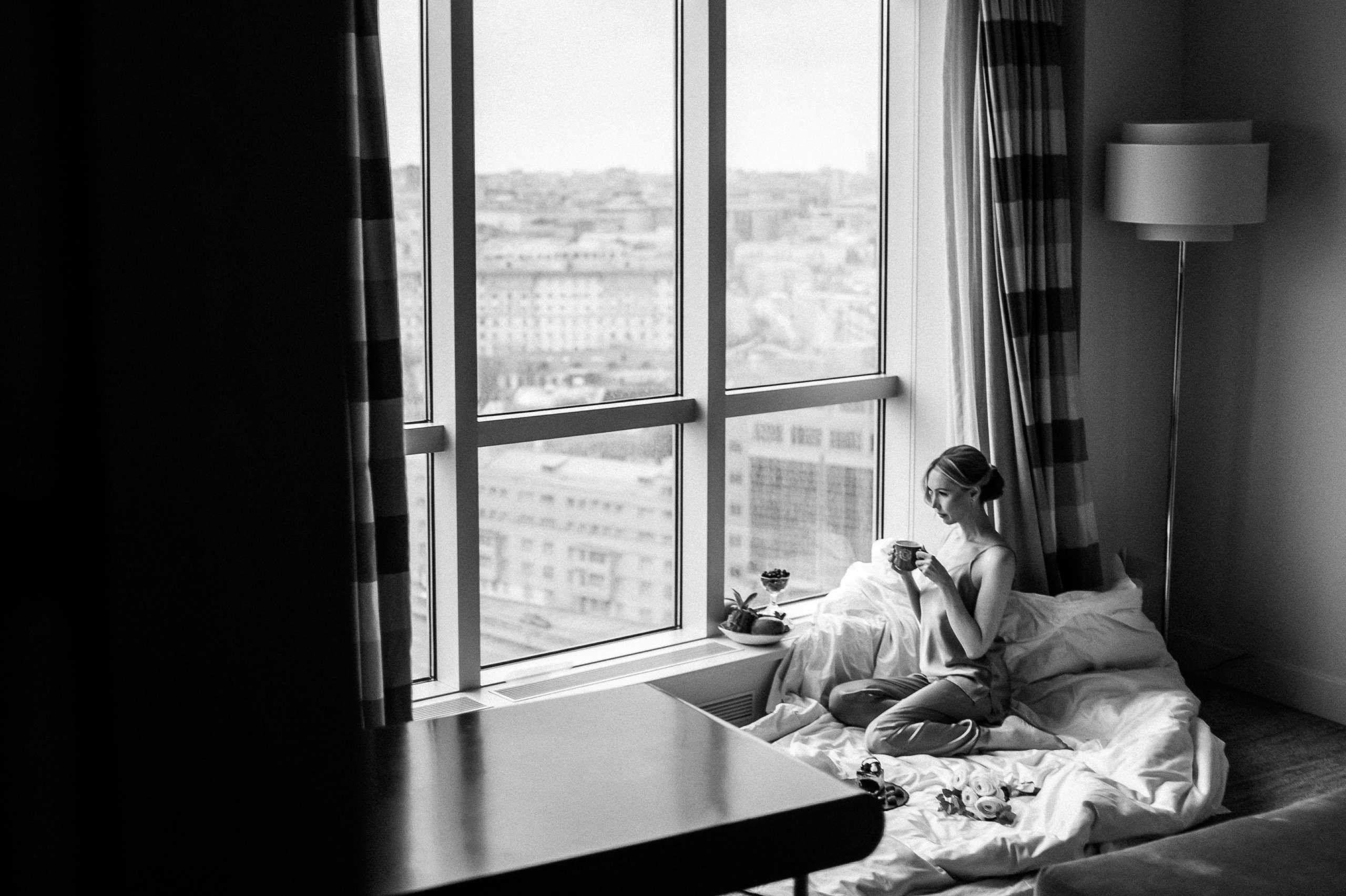 Утро невесты в отеле Москвы