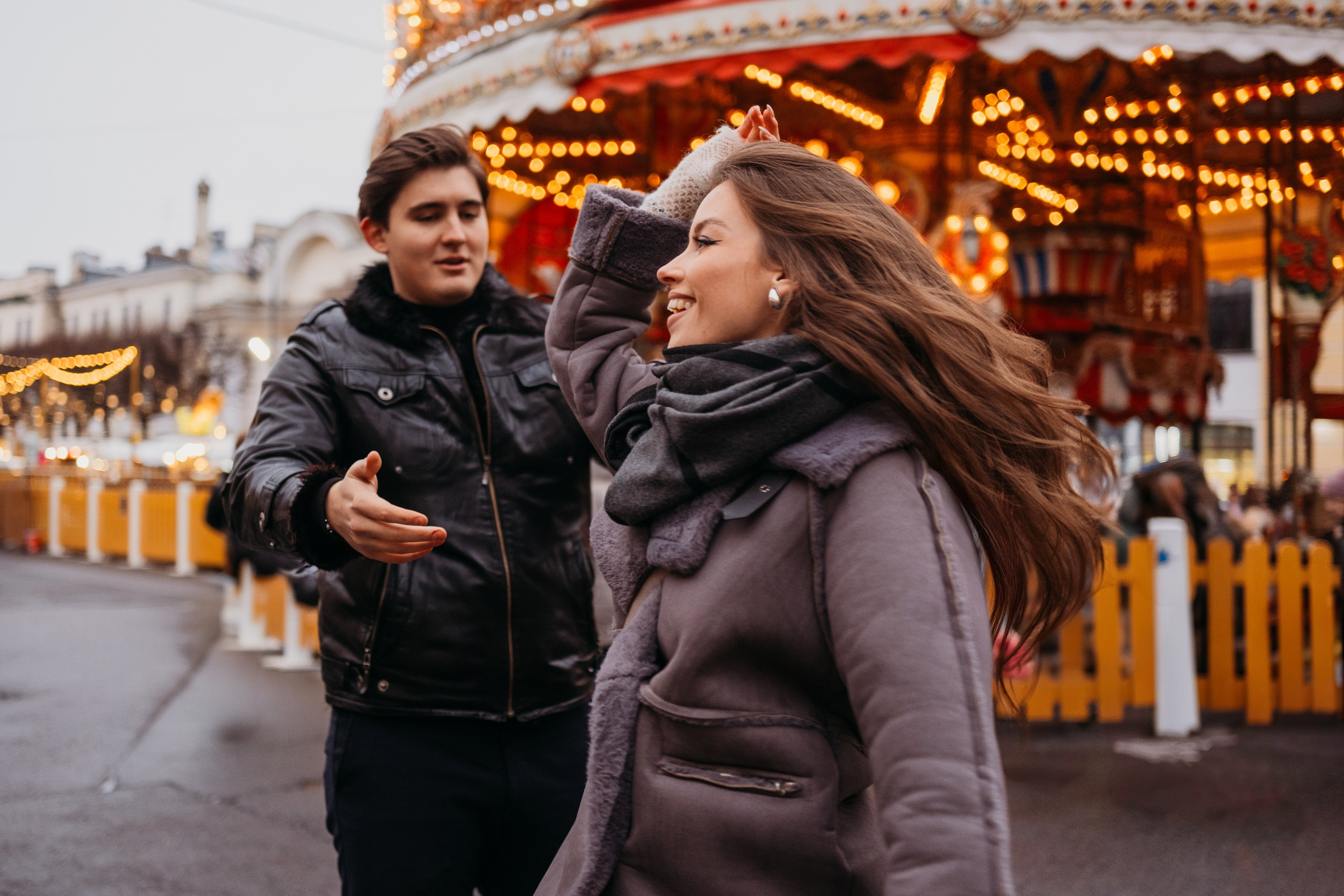 Аня и Даня: новогодняя прогулка. Семейный и детский фотограф в Санкт-Петербурге