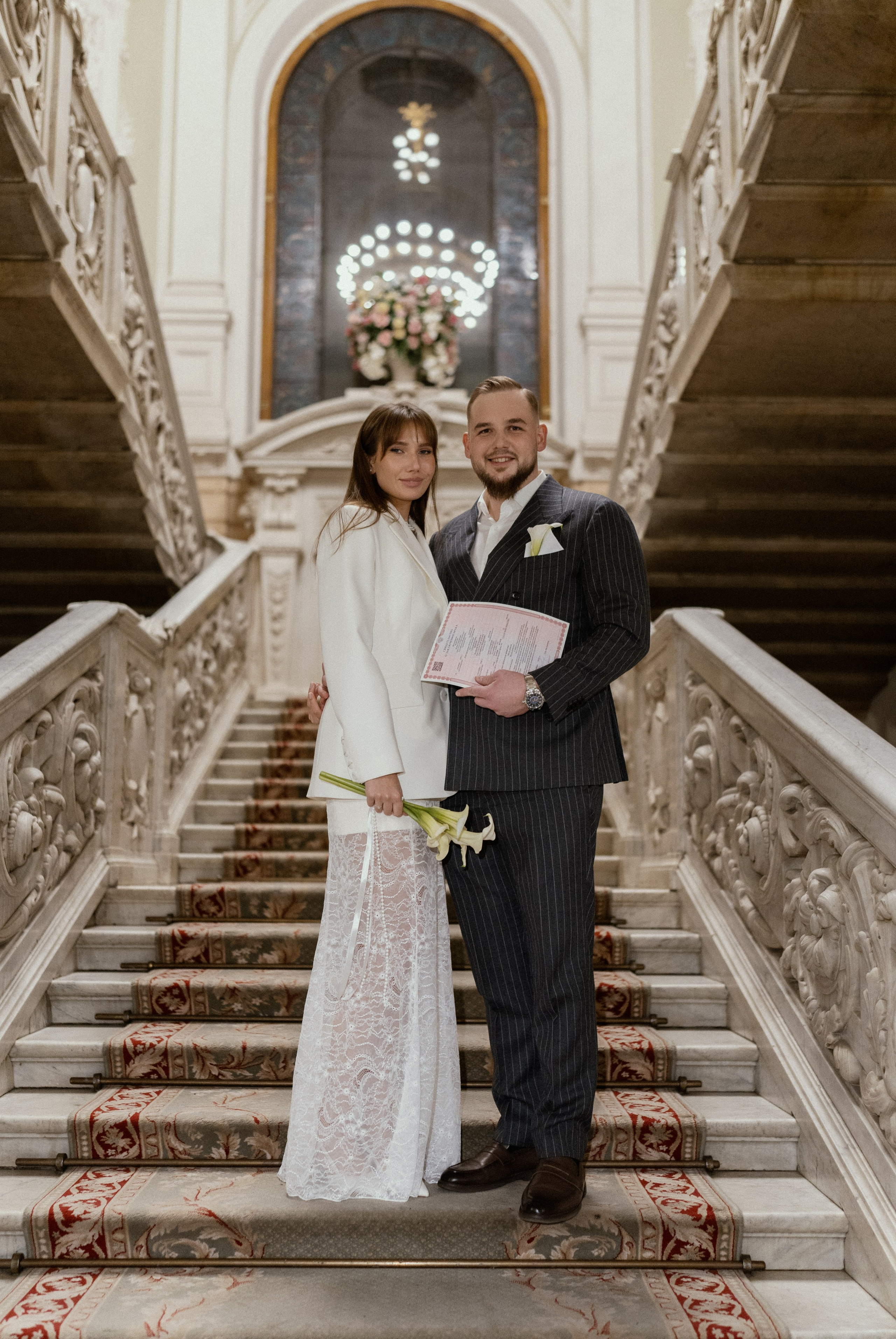 Свадебная фотосессия в Санк-Петербурге. Дворец Бракосочетания №1. Английская набережная, 28. Роспись в 1 Дворце.