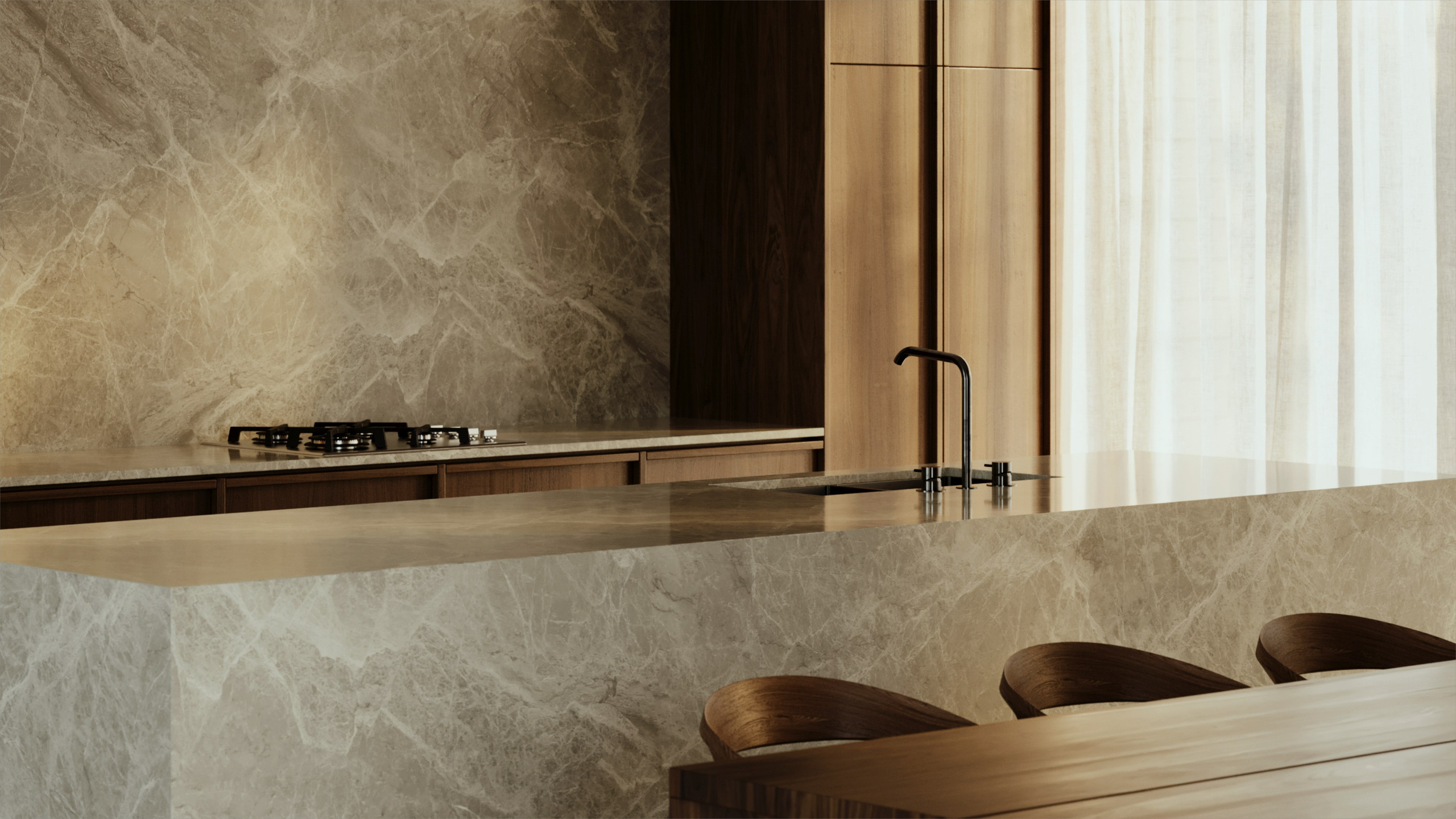 Walnut House by Adam Kane Architects. Cg artist Shchapov Dmitry