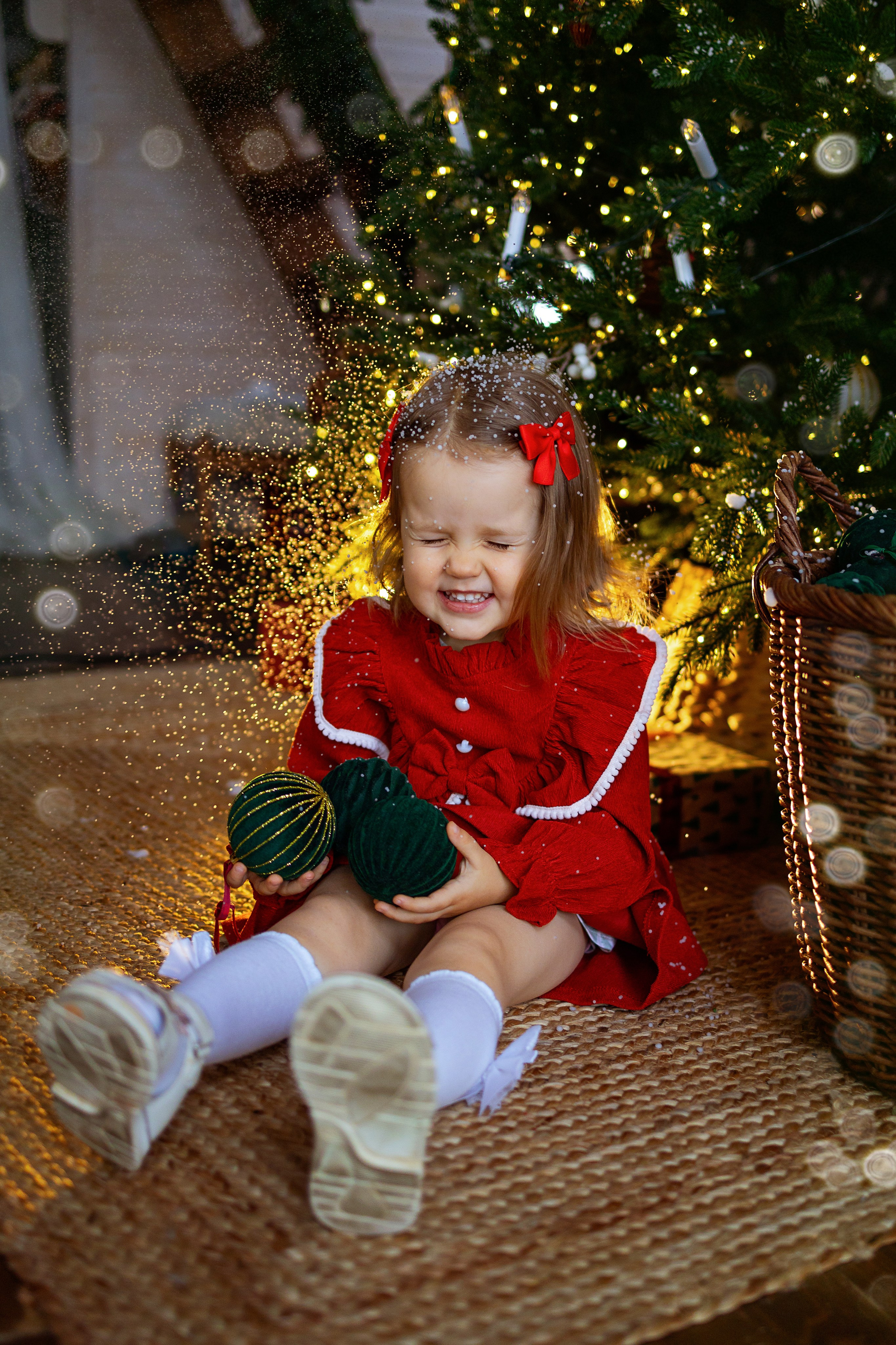 Новогодняя история. Мама и дочка. Фотограф Ульянкина Мария