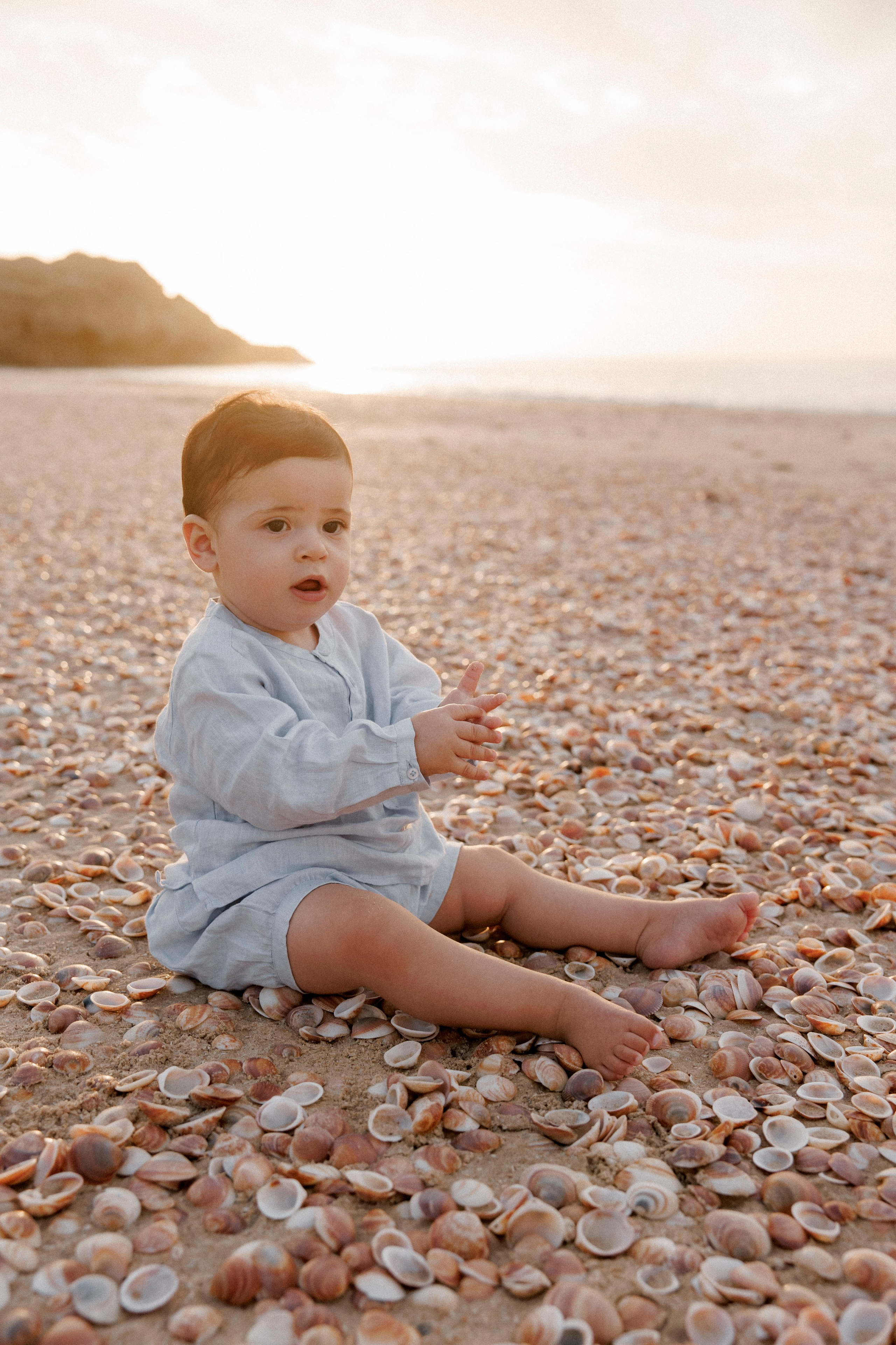 First year family photos near the sea. Главная