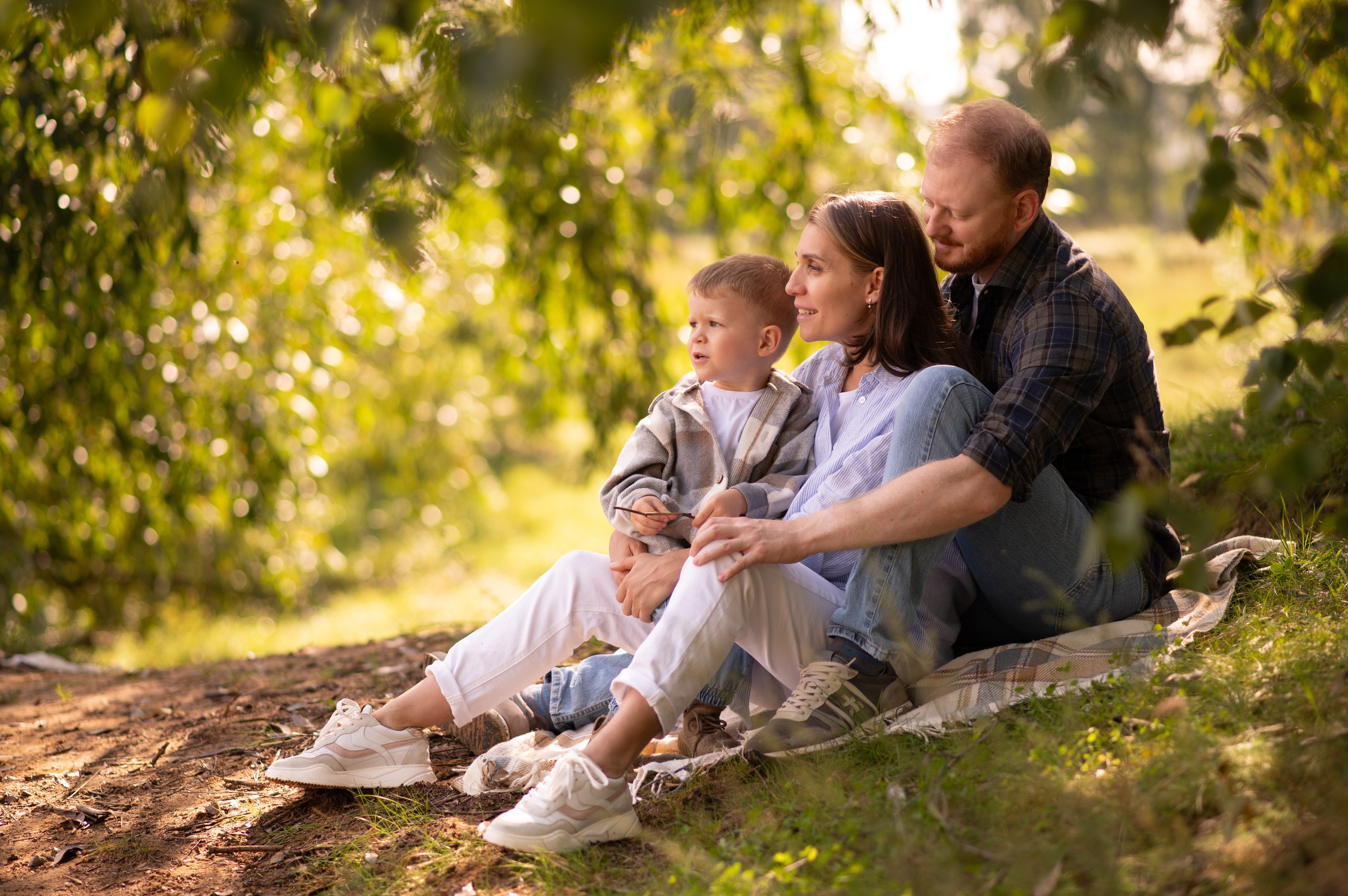 Семейная съемка на природе. Семейный и детский фотограф в Москве Анна Оськина
