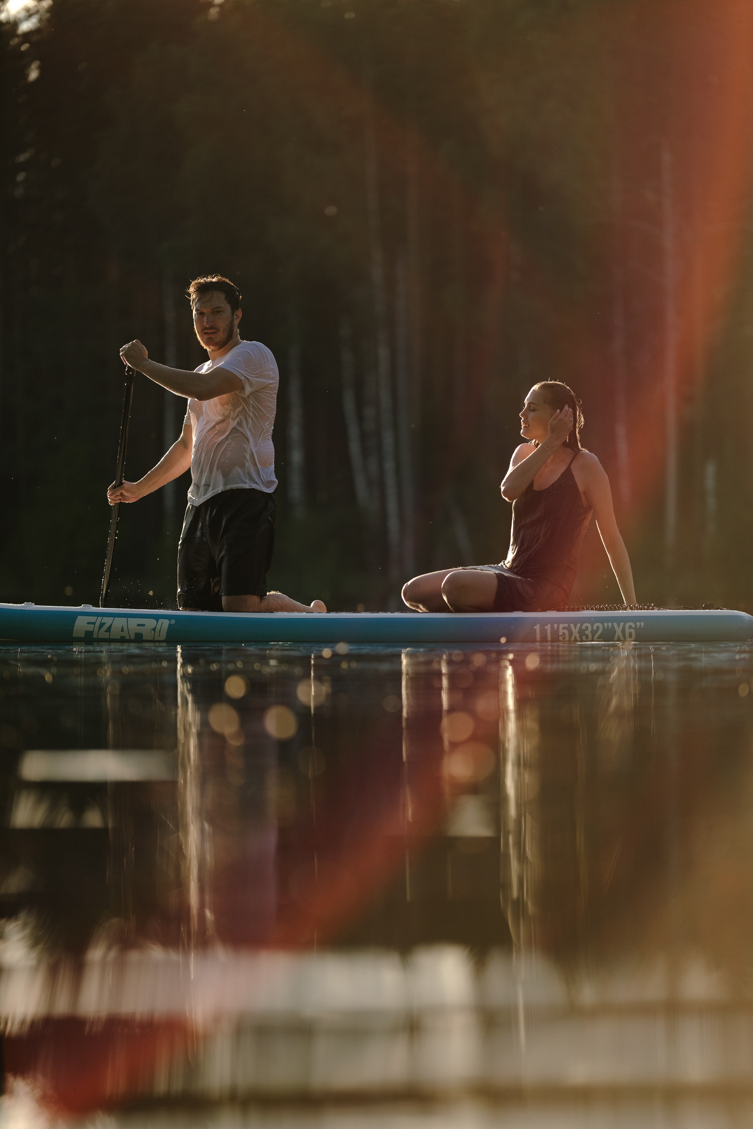 Петя и Лина, на сапах. Интерьерный фотограф и видеограф в Санкт-Петербурге Вадим Балбашевский