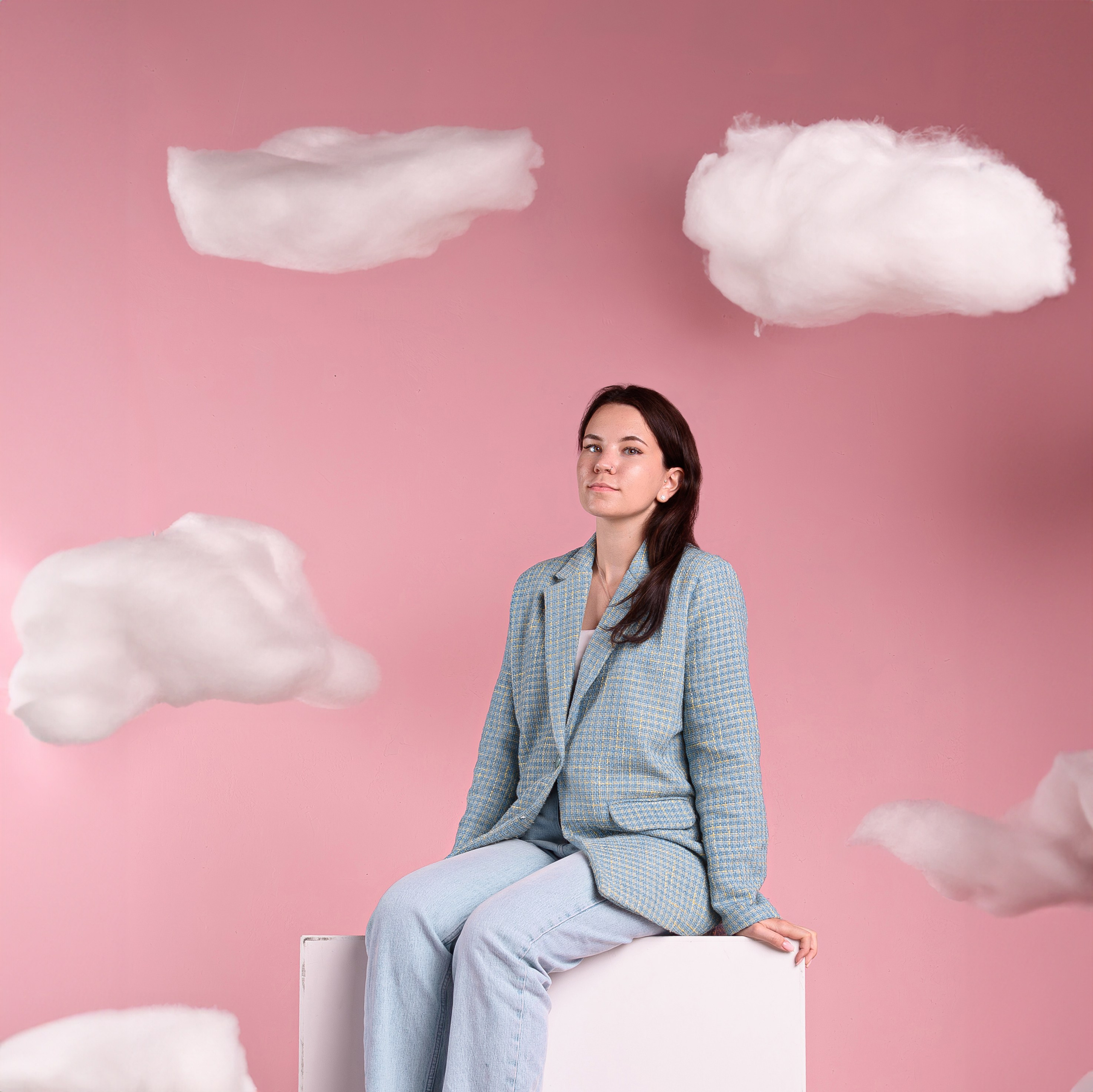 Групповая студийная фотосессия в Сочи девочек-моделей от 5 до 12 лет. Детский студийный фотограф Сочи