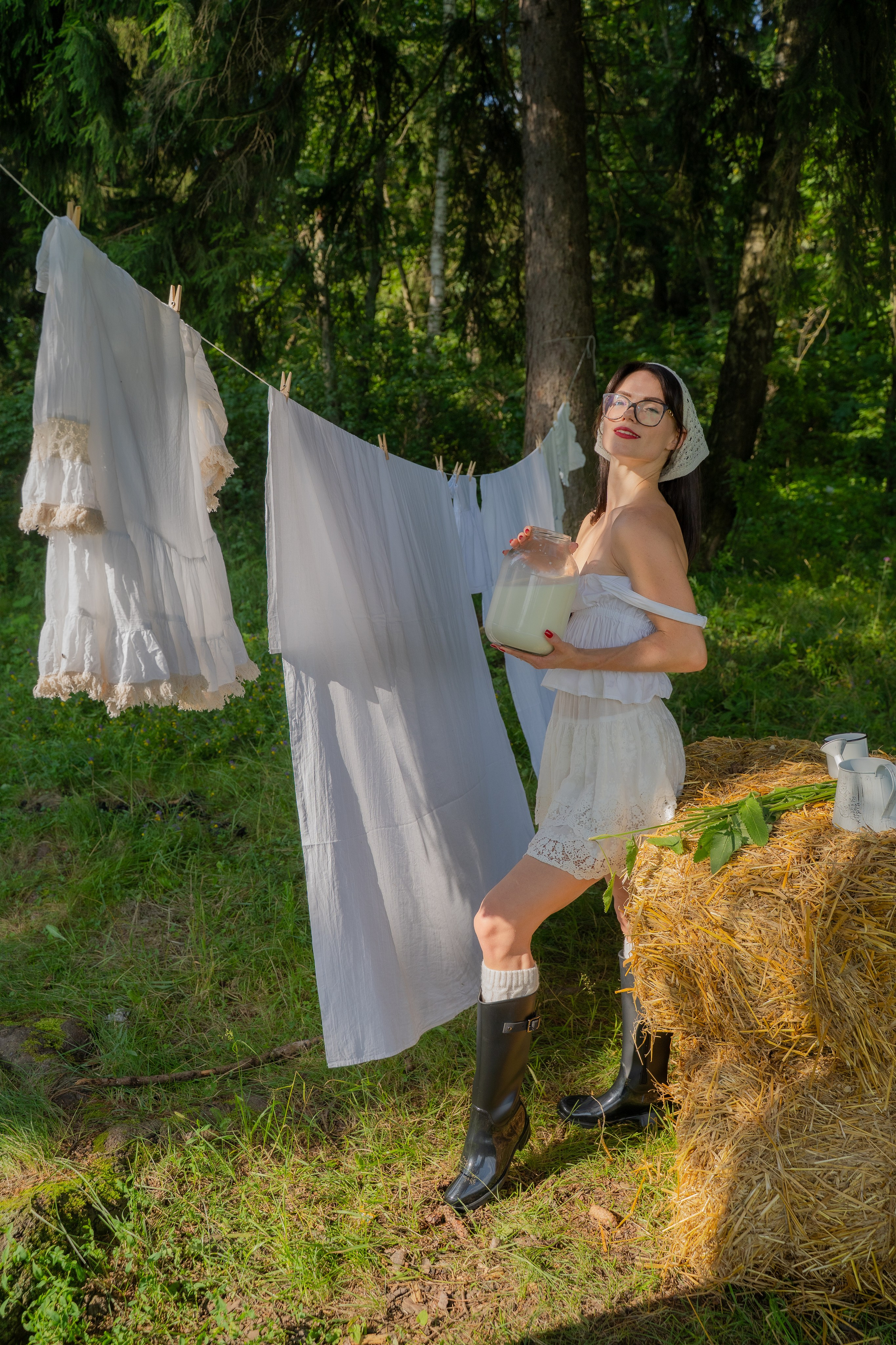 Фотосессия на природе «прачка»