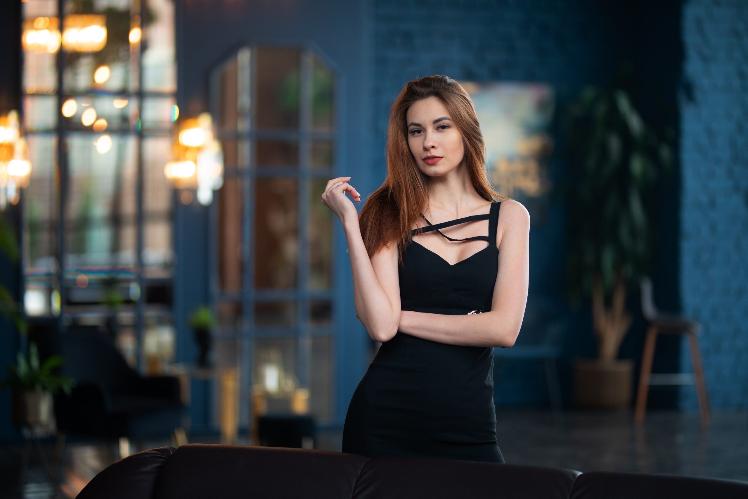 Фотосет с Ольгой в интерьерной студии в формате для «себя»