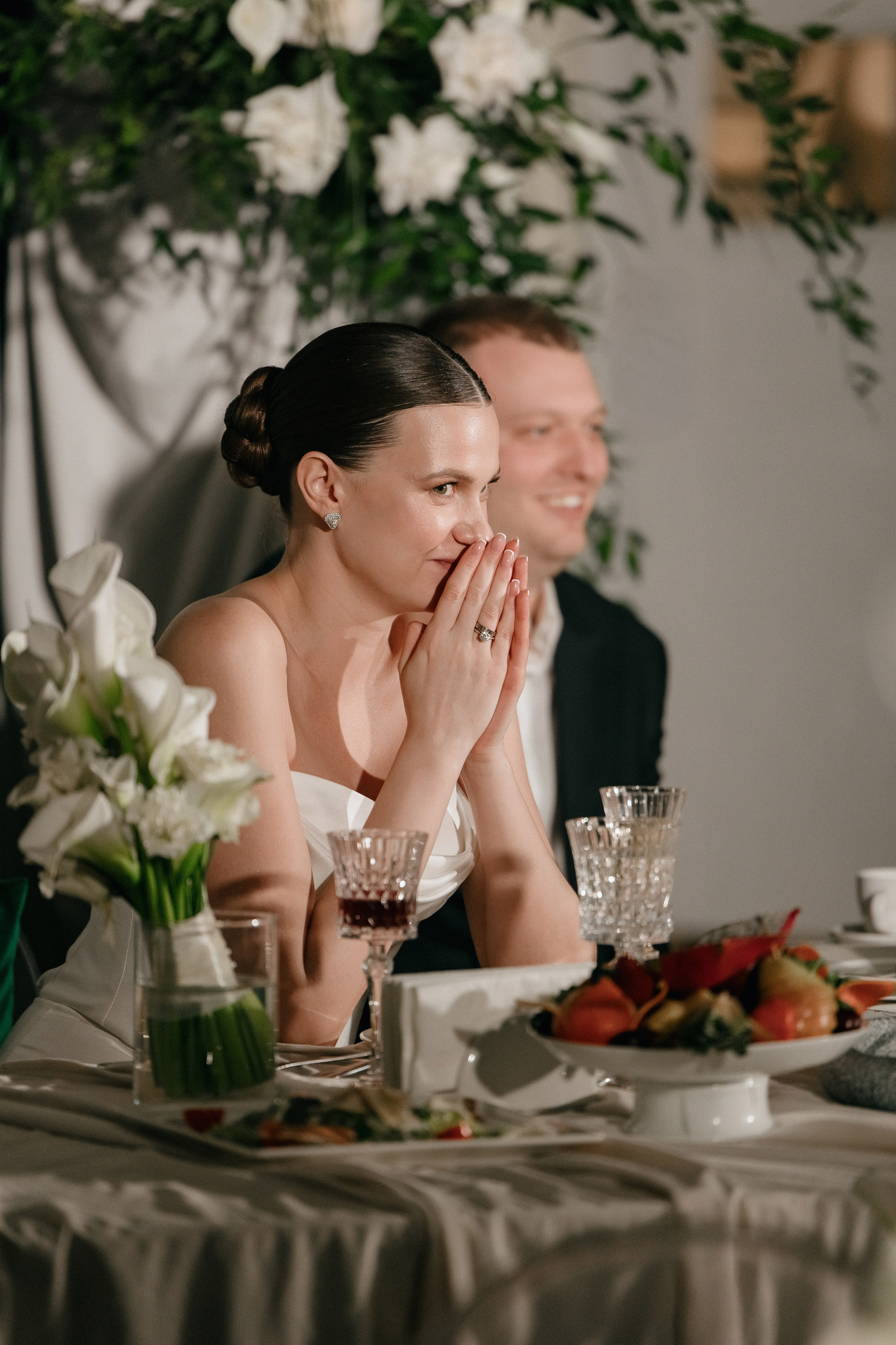 Свадебный банкет на вилле Политика. Свадебный фотограф Москва