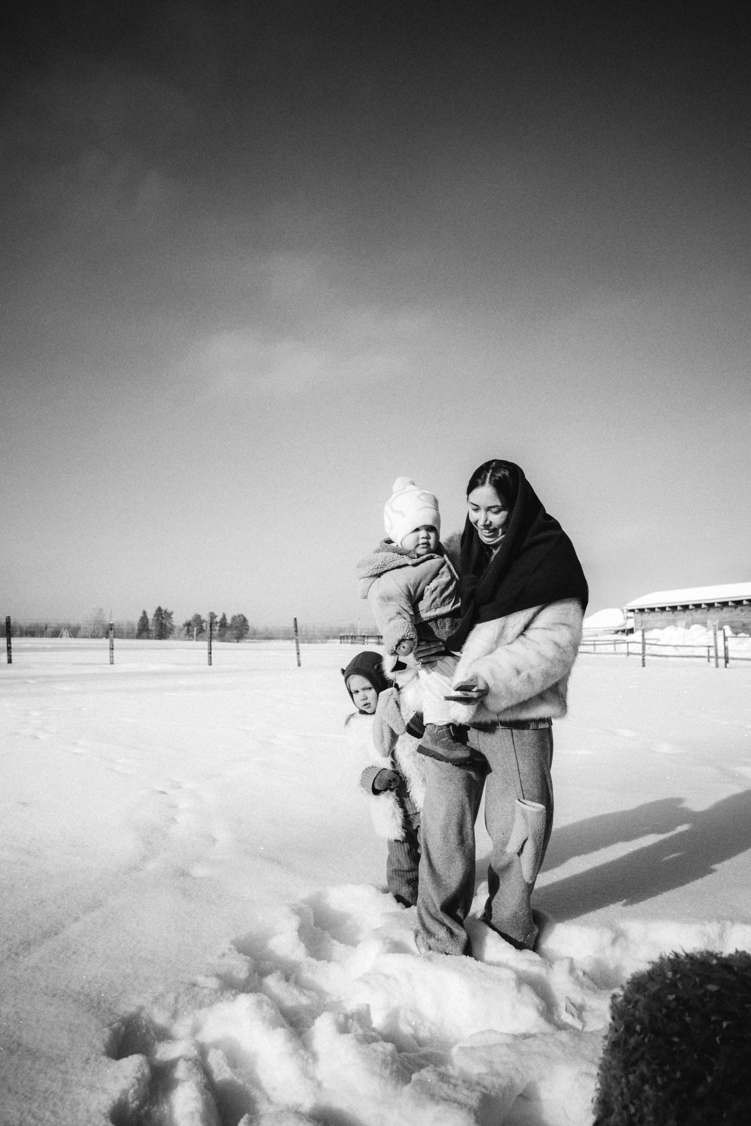 Настя с Сашей и Полей на ферме. Klerout Photographer