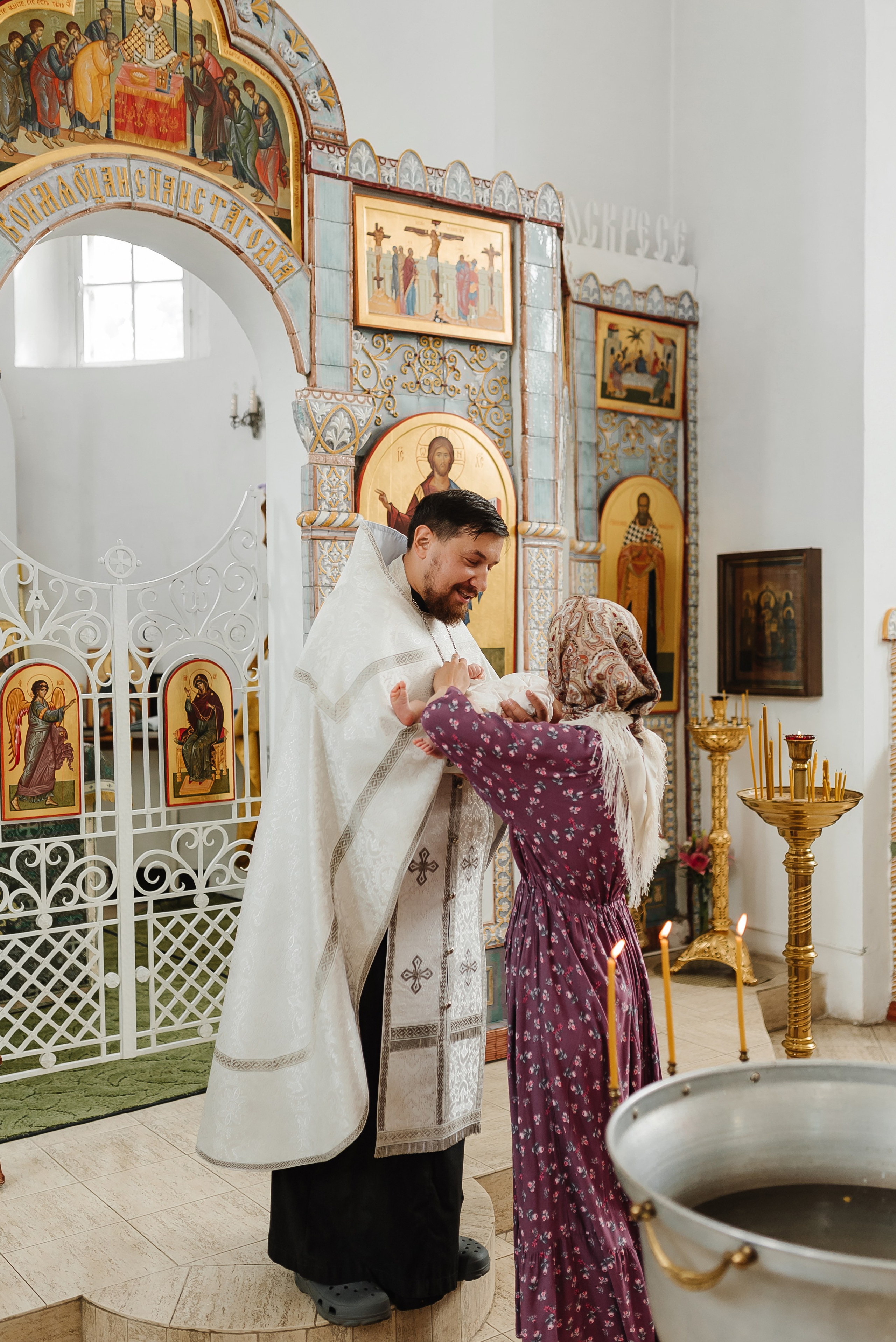 Фотосессия крещения ребенка Ногинск. Свадебный и женский фотограф город Электросталь и Ногинск