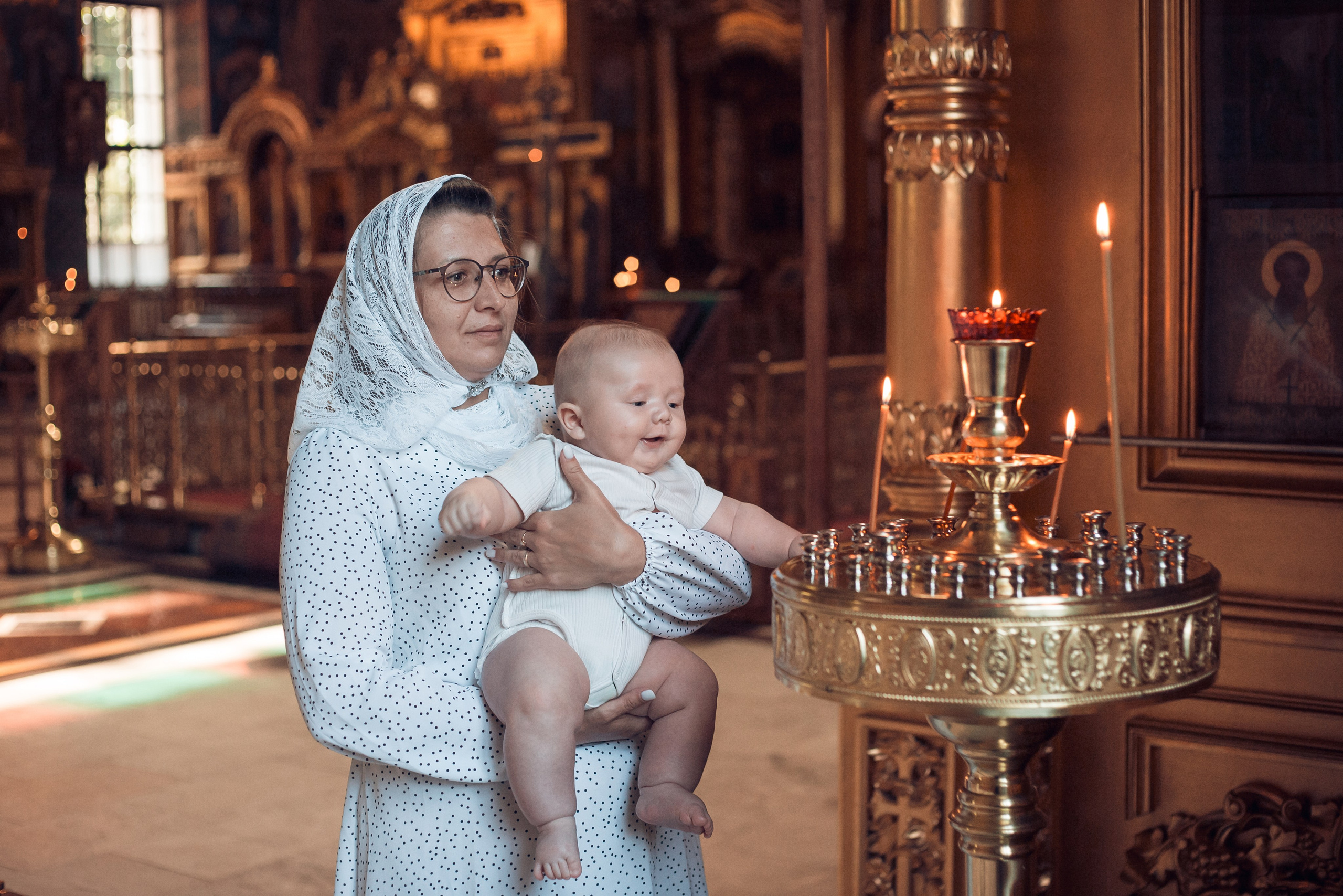 Крещение Дмитрия в Свято-Троицком кафедральном соборе Калуги